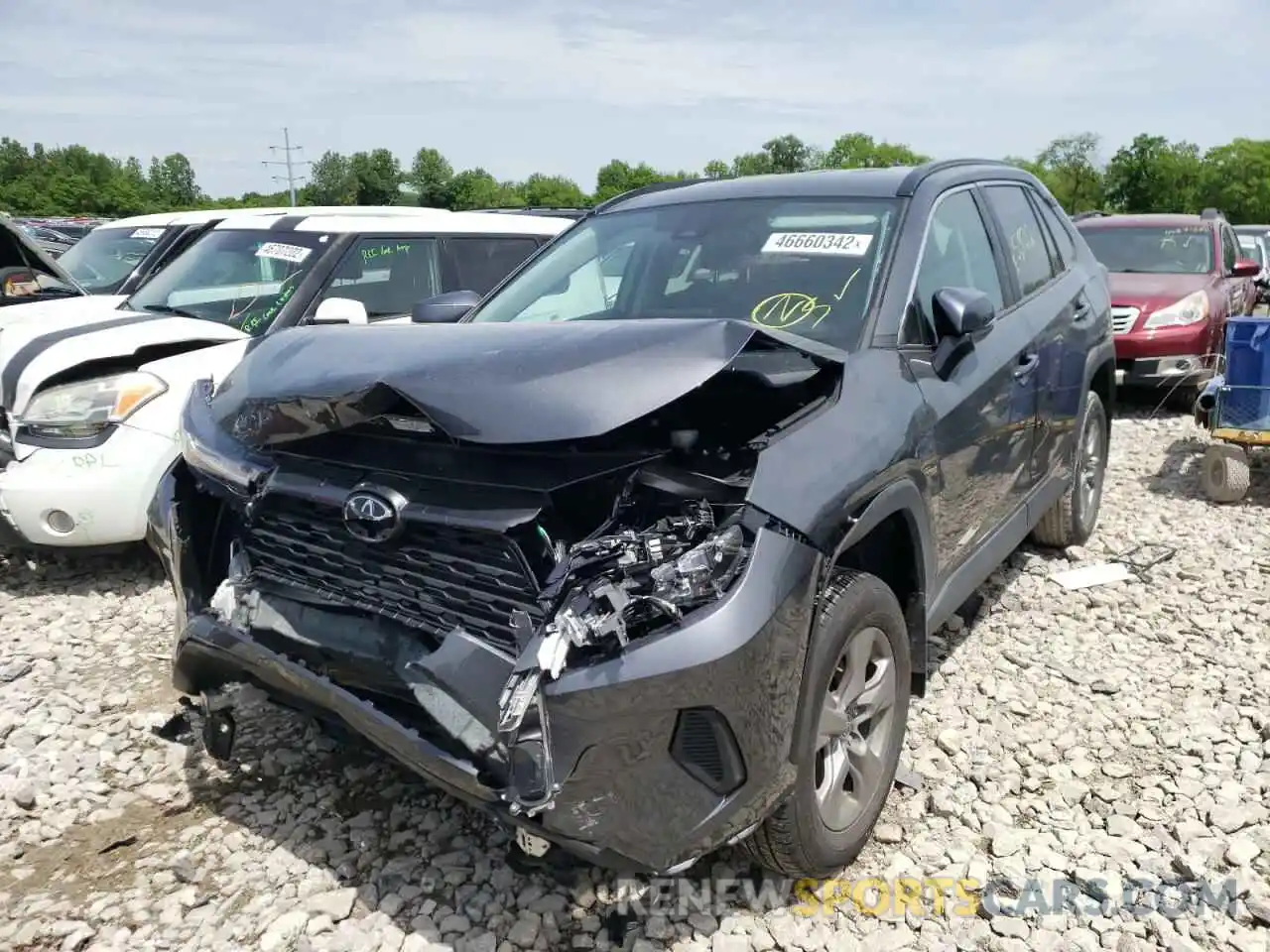 2 Photograph of a damaged car 2T3P1RFVXNC263233 TOYOTA RAV4 2022