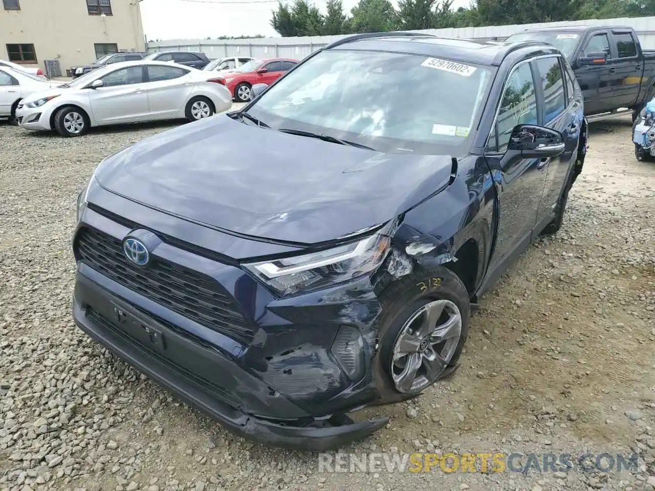 2 Photograph of a damaged car 2T3RWRFV7NW138957 TOYOTA RAV4 2022