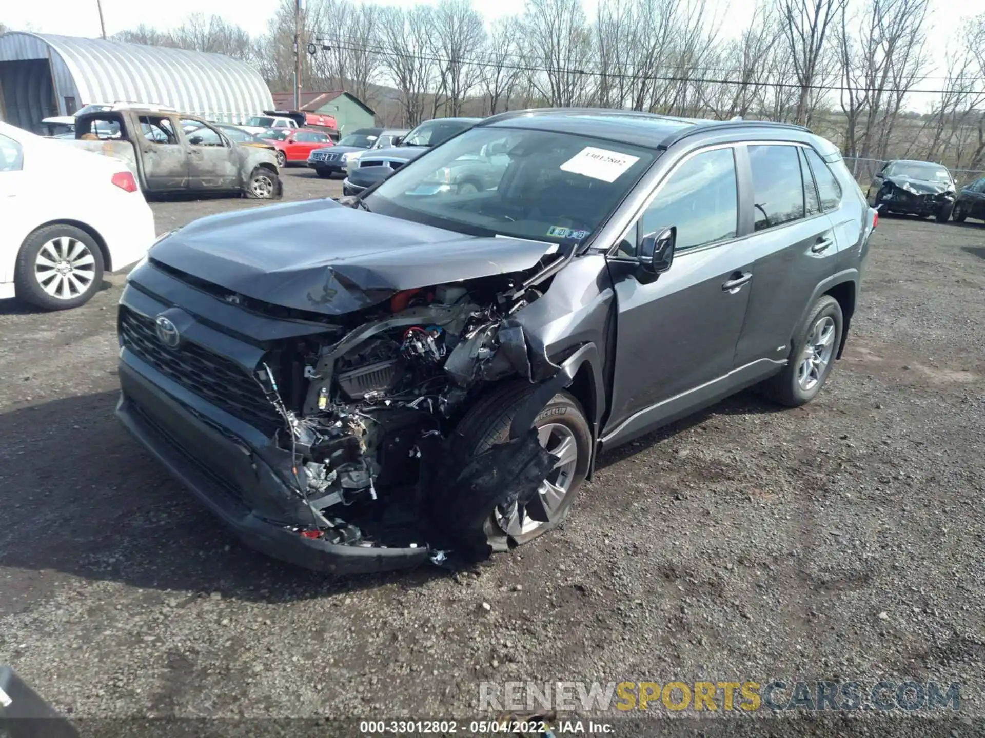 2 Photograph of a damaged car 2T3RWRFV9NW133663 TOYOTA RAV4 2022