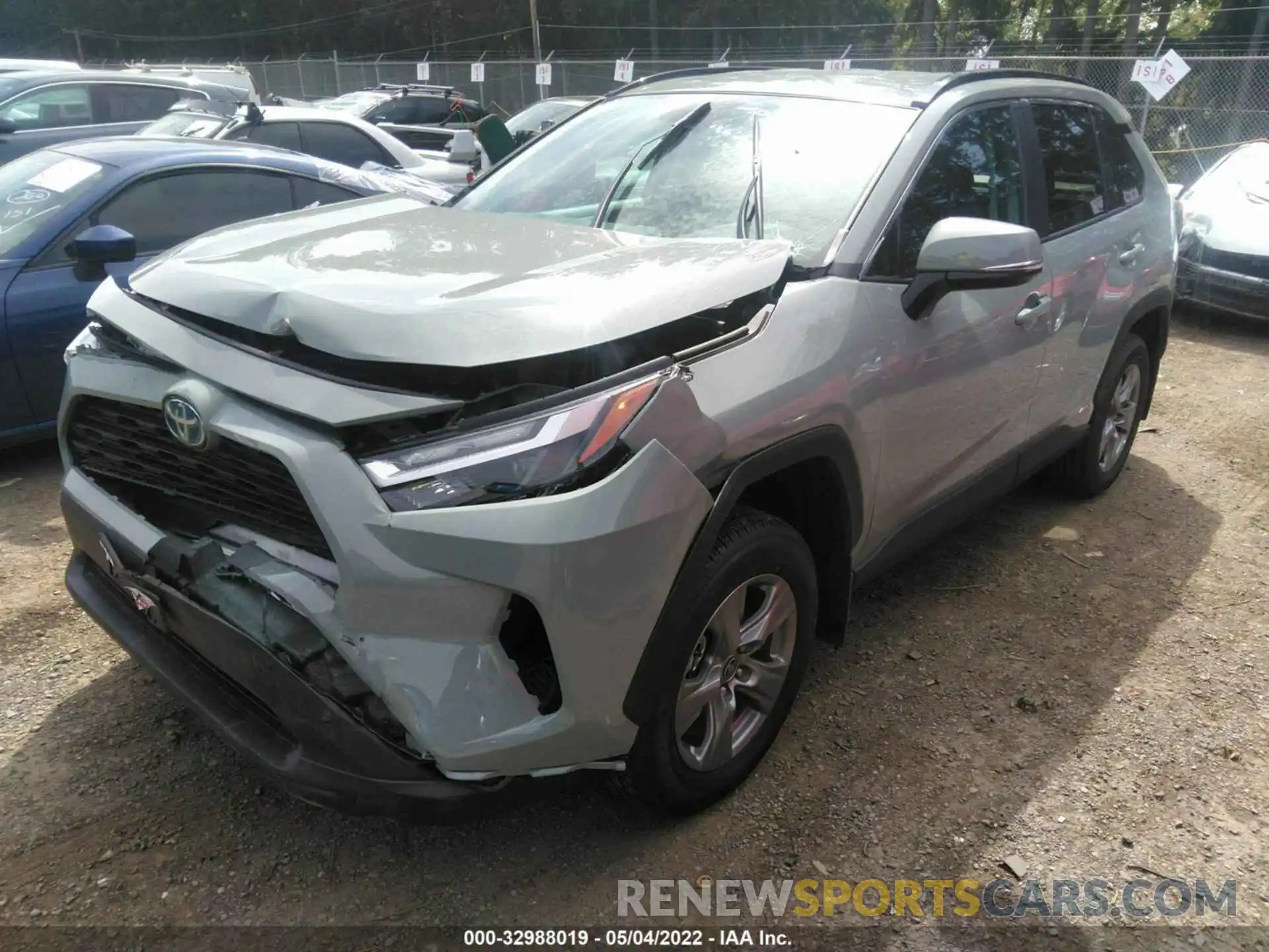 2 Photograph of a damaged car 2T3RWRFVXNW130464 TOYOTA RAV4 2022