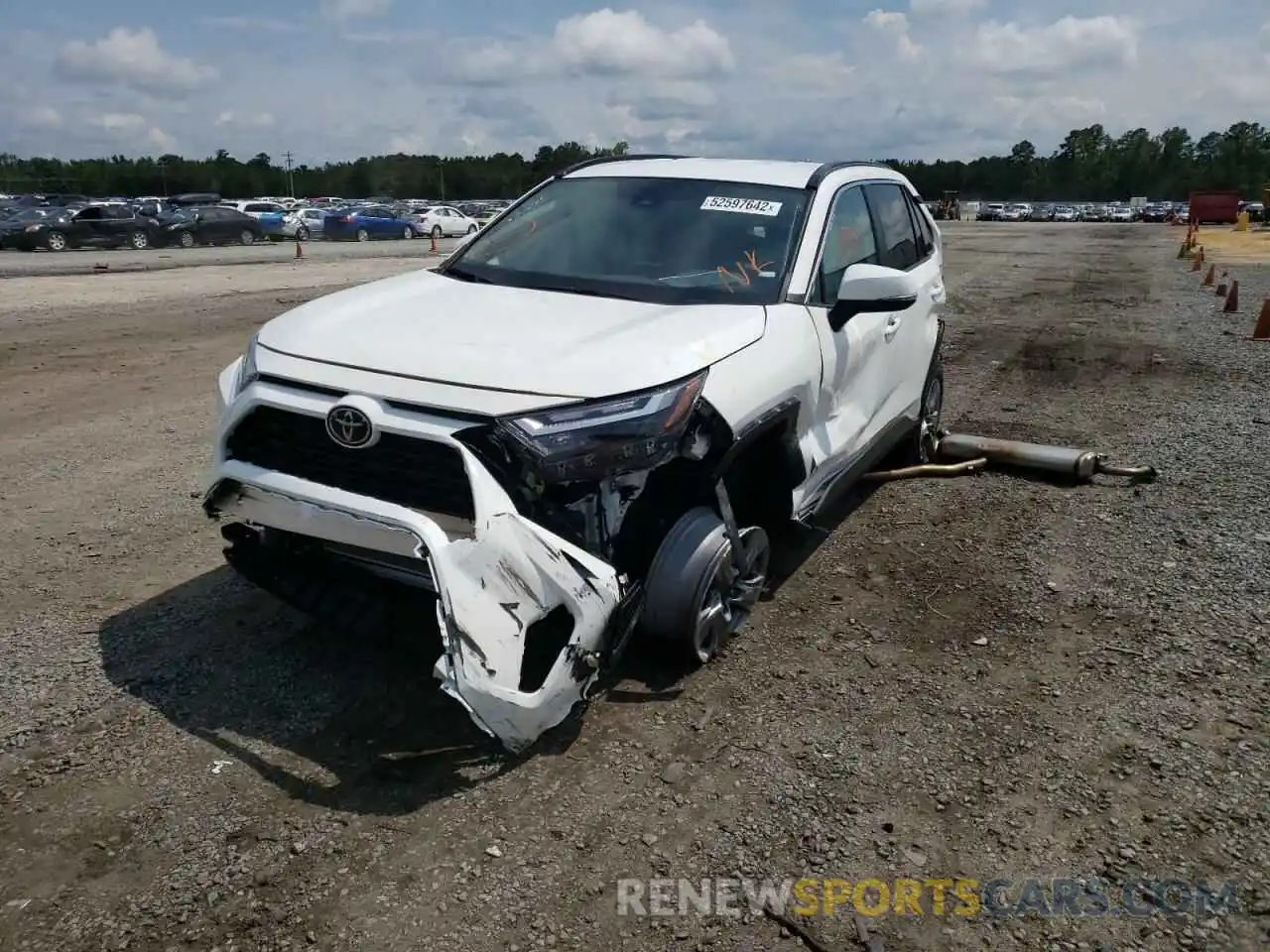 2 Photograph of a damaged car 2T3W1RFV2NC185302 TOYOTA RAV4 2022