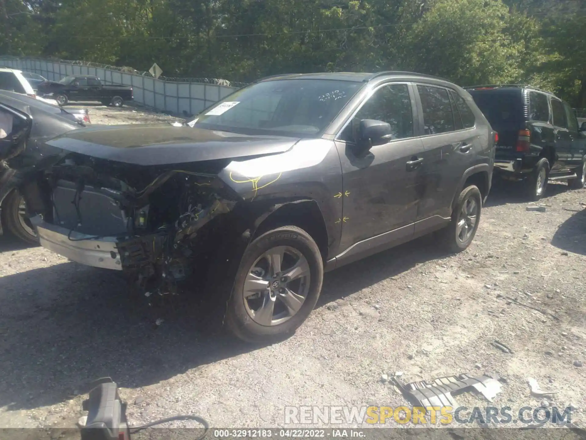 2 Photograph of a damaged car 2T3W1RFV3NC174843 TOYOTA RAV4 2022