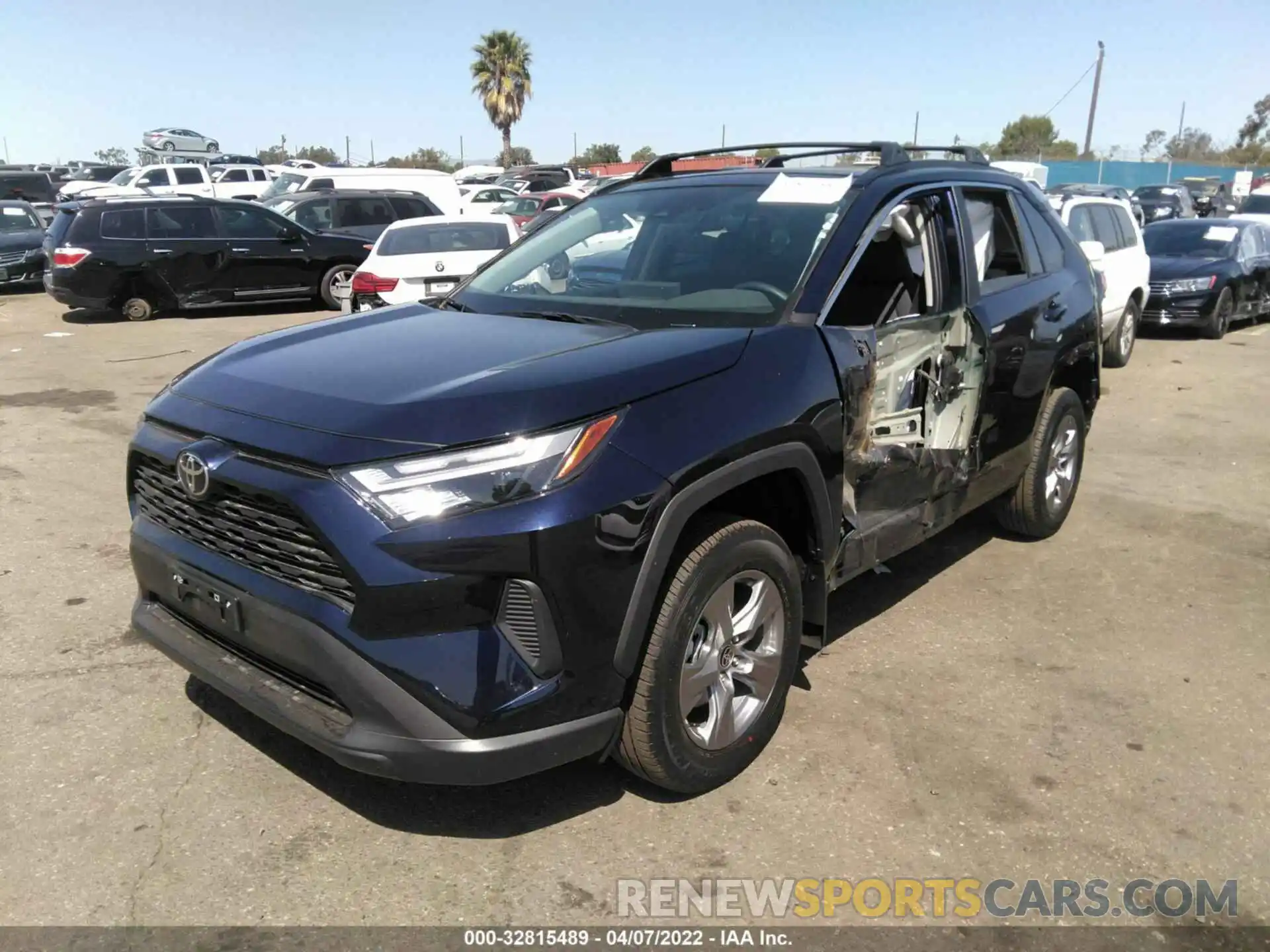 2 Photograph of a damaged car 2T3W1RFV5NW192307 TOYOTA RAV4 2022