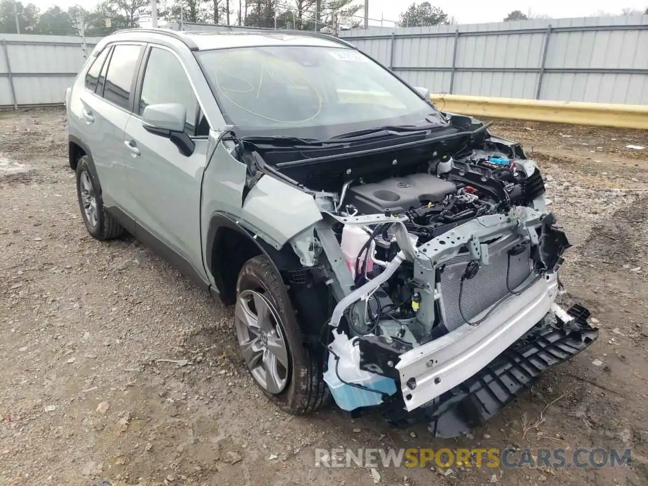 1 Photograph of a damaged car 2T3W1RFV6NW185964 TOYOTA RAV4 2022