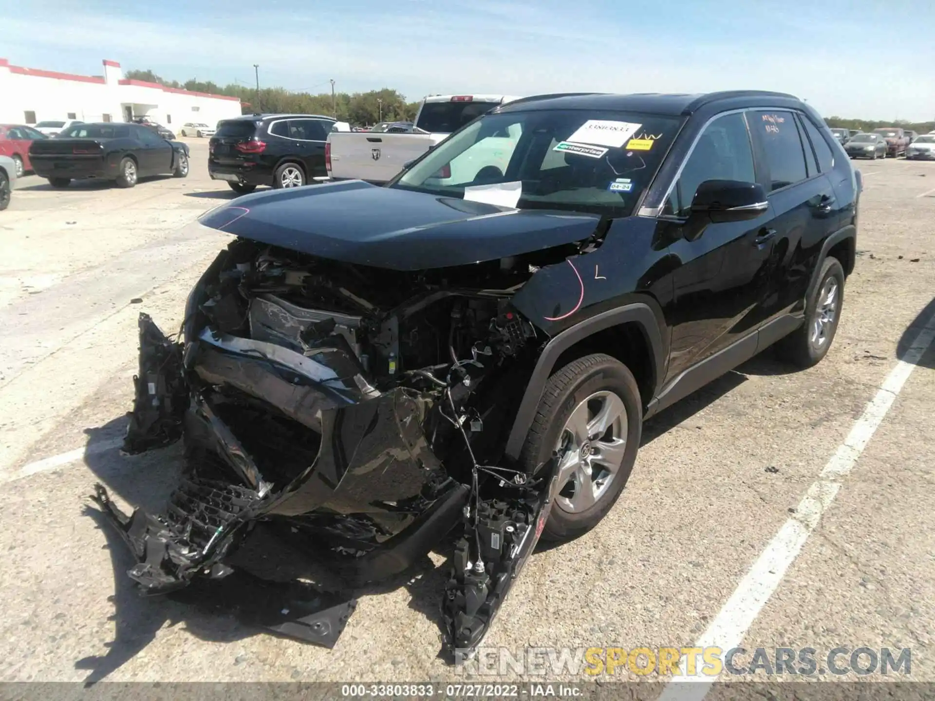 2 Photograph of a damaged car 2T3W1RFV9NW203471 TOYOTA RAV4 2022