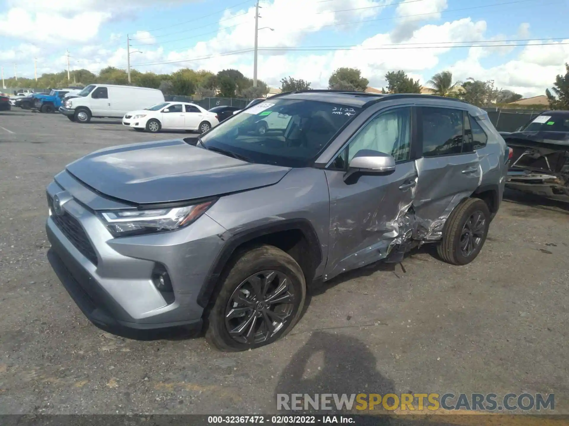 2 Фотография поврежденного автомобиля 4T3B6RFV0NU065657 TOYOTA RAV4 2022