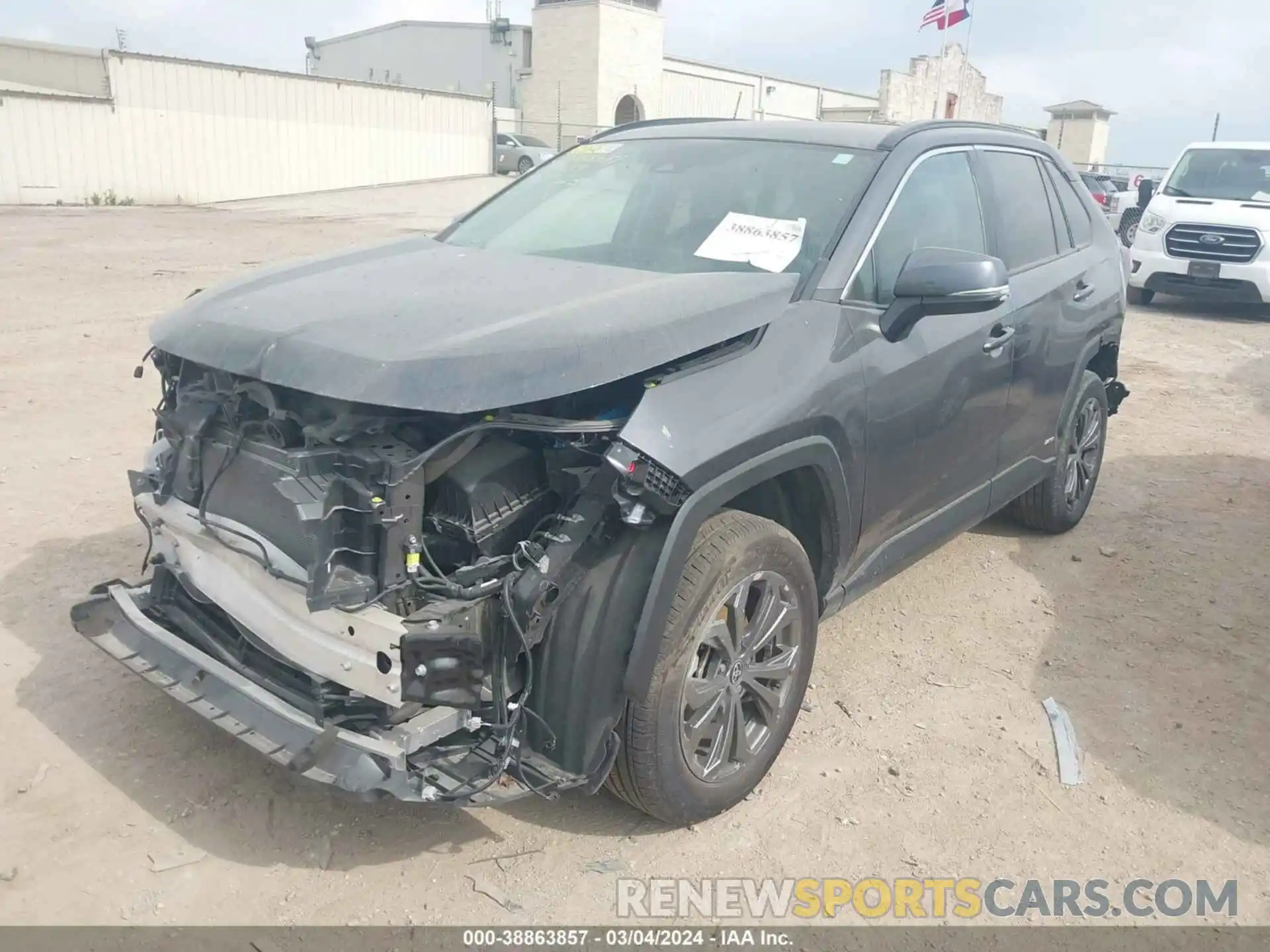 2 Photograph of a damaged car 4T3B6RFV6NU079689 TOYOTA RAV4 2022