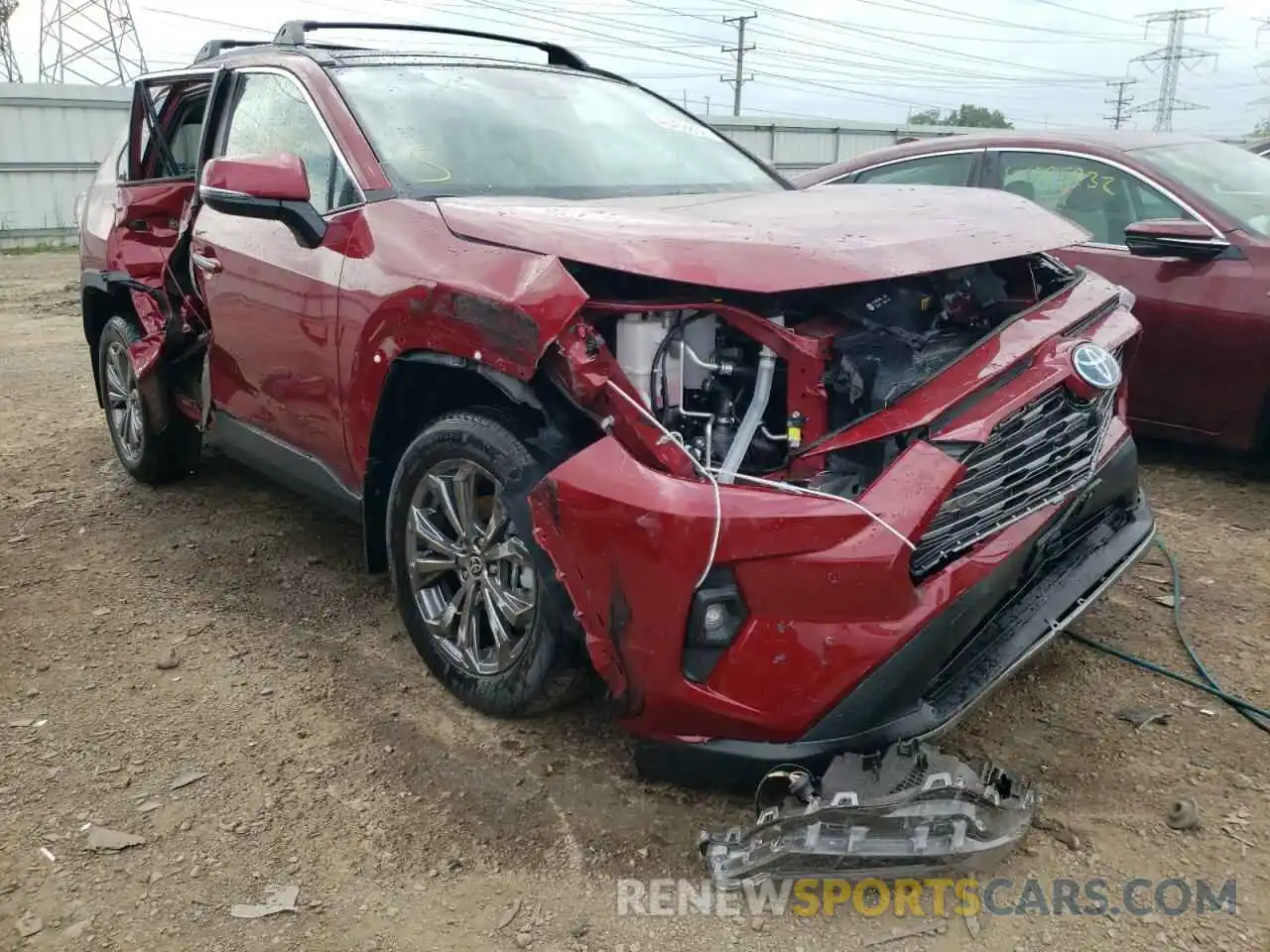 1 Photograph of a damaged car 4T3D6RFV1NU075722 TOYOTA RAV4 2022