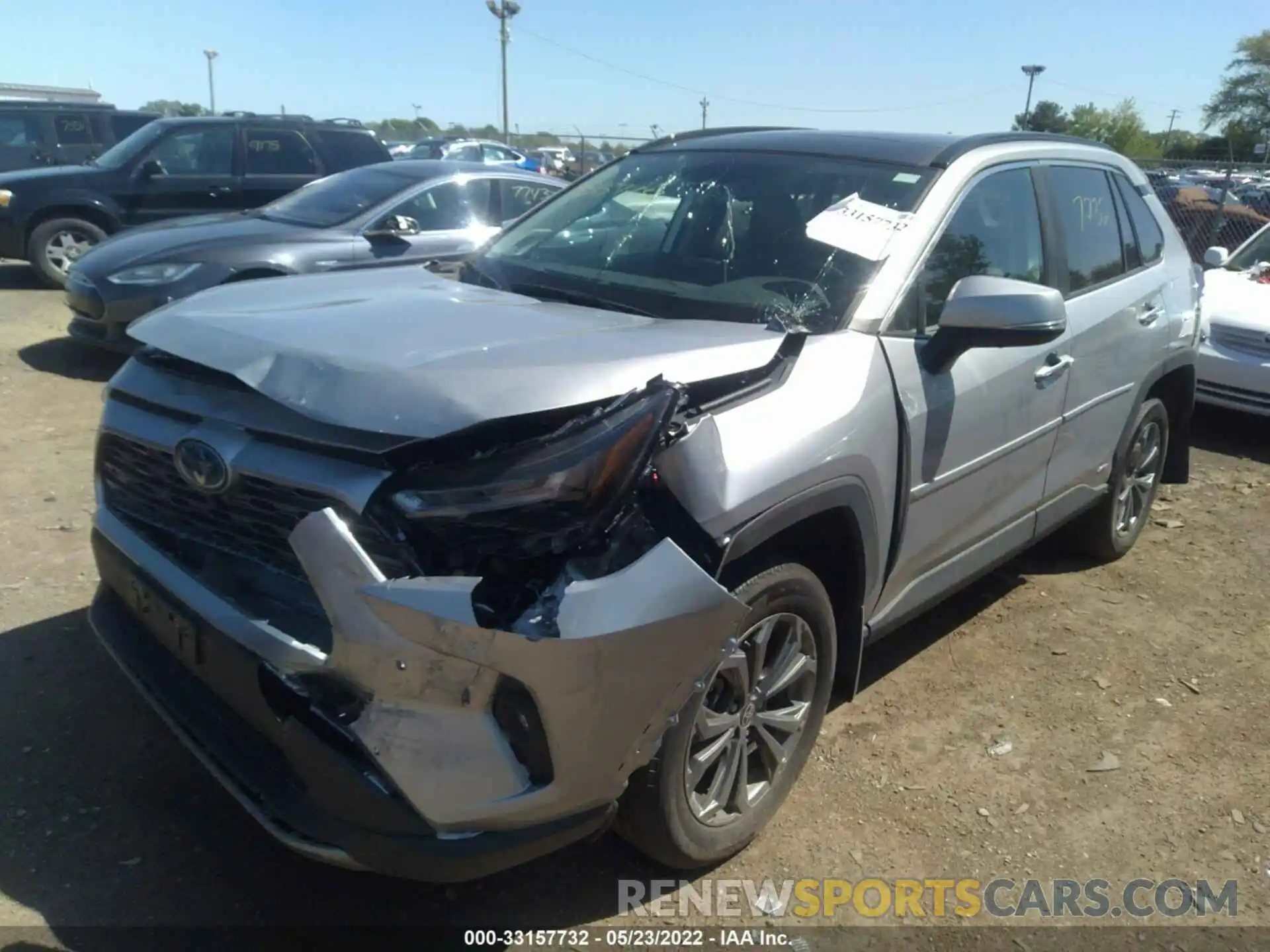 2 Photograph of a damaged car 4T3D6RFV7NU069133 TOYOTA RAV4 2022