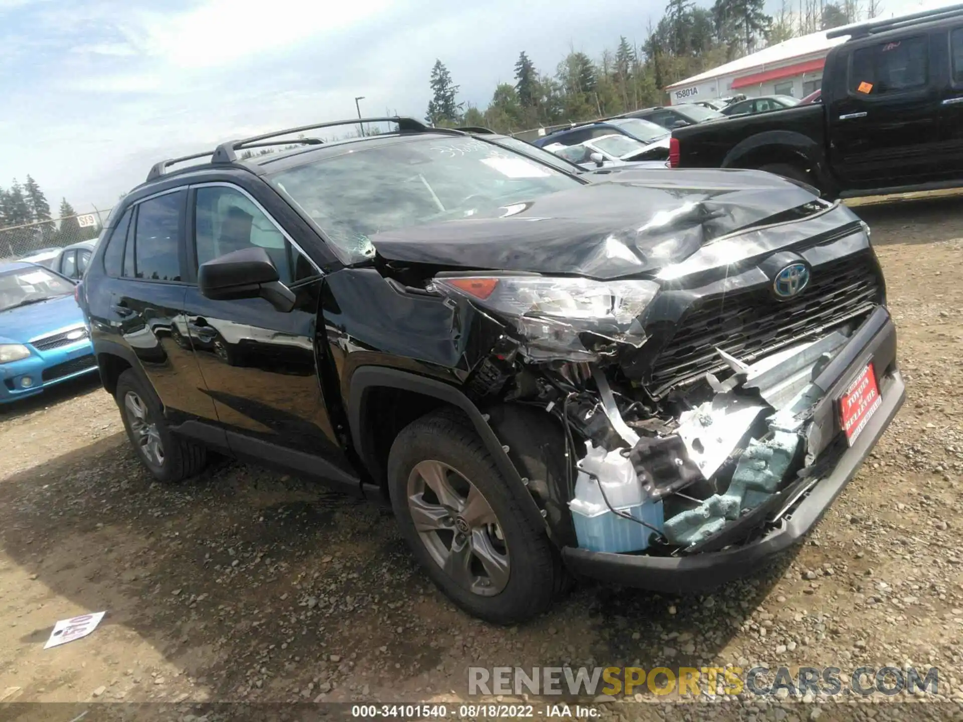 1 Фотография поврежденного автомобиля 4T3LWRFV0NU066845 TOYOTA RAV4 2022