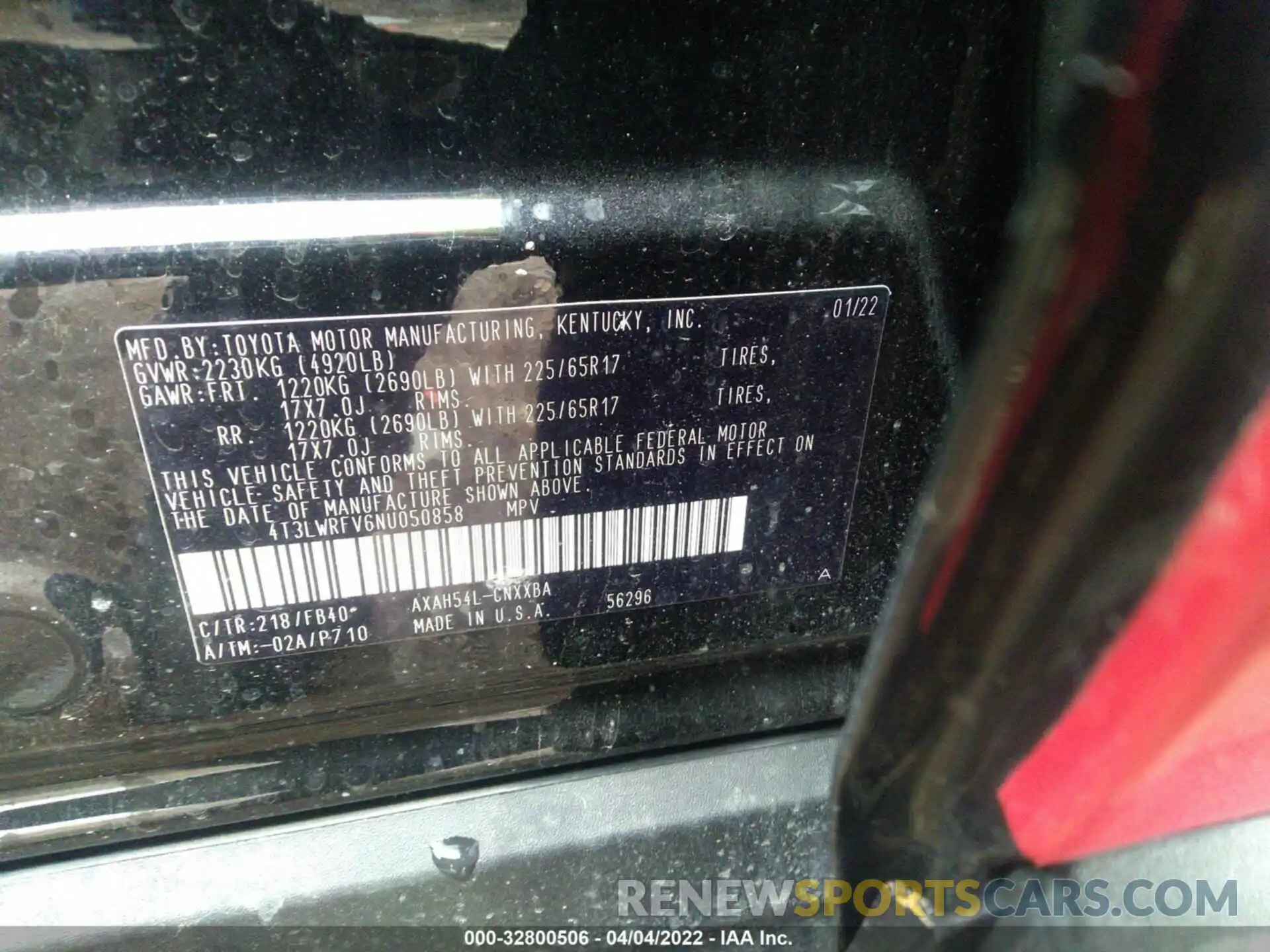 9 Фотография поврежденного автомобиля 4T3LWRFV6NU050858 TOYOTA RAV4 2022