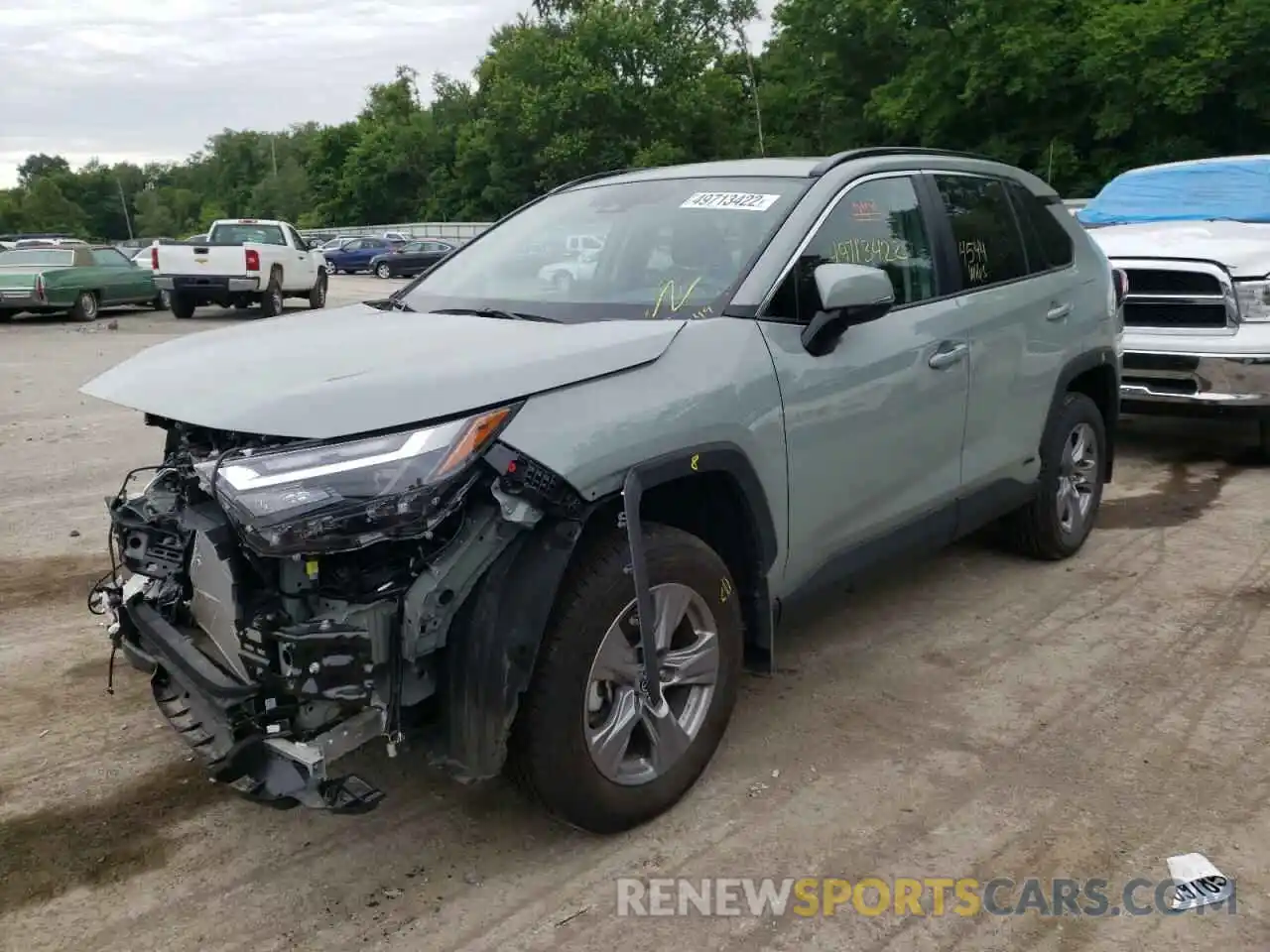 2 Photograph of a damaged car 4T3RWRFV3NU057387 TOYOTA RAV4 2022