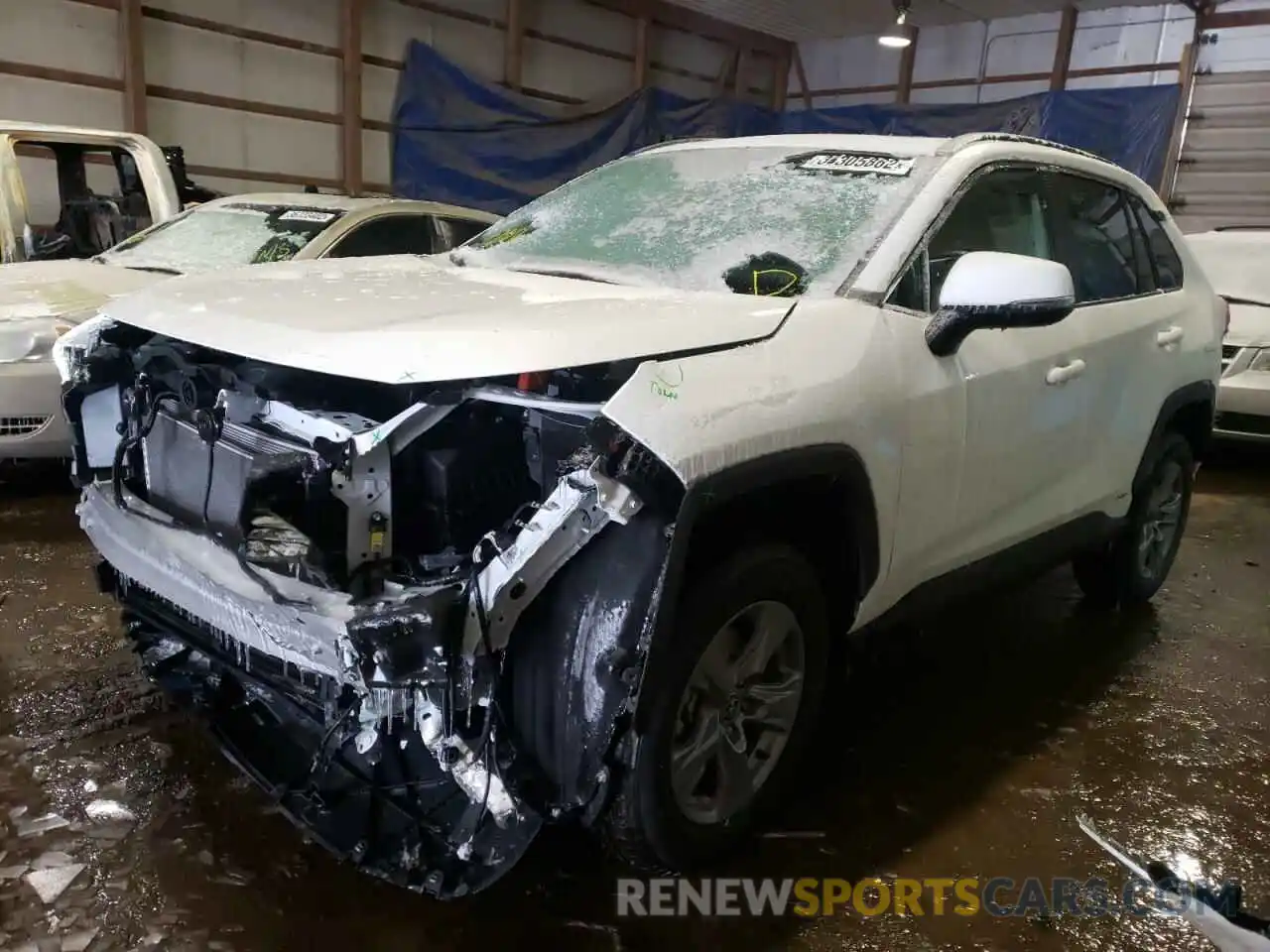 2 Photograph of a damaged car 4T3RWRFV7NU053293 TOYOTA RAV4 2022