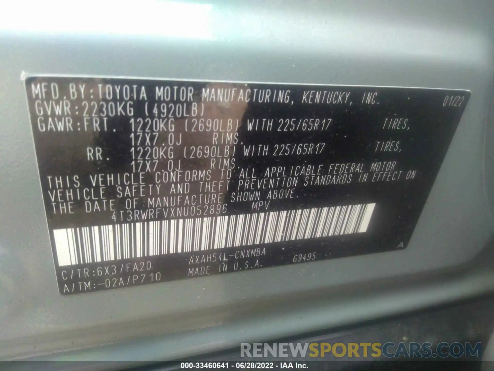 9 Фотография поврежденного автомобиля 4T3RWRFVXNU052896 TOYOTA RAV4 2022