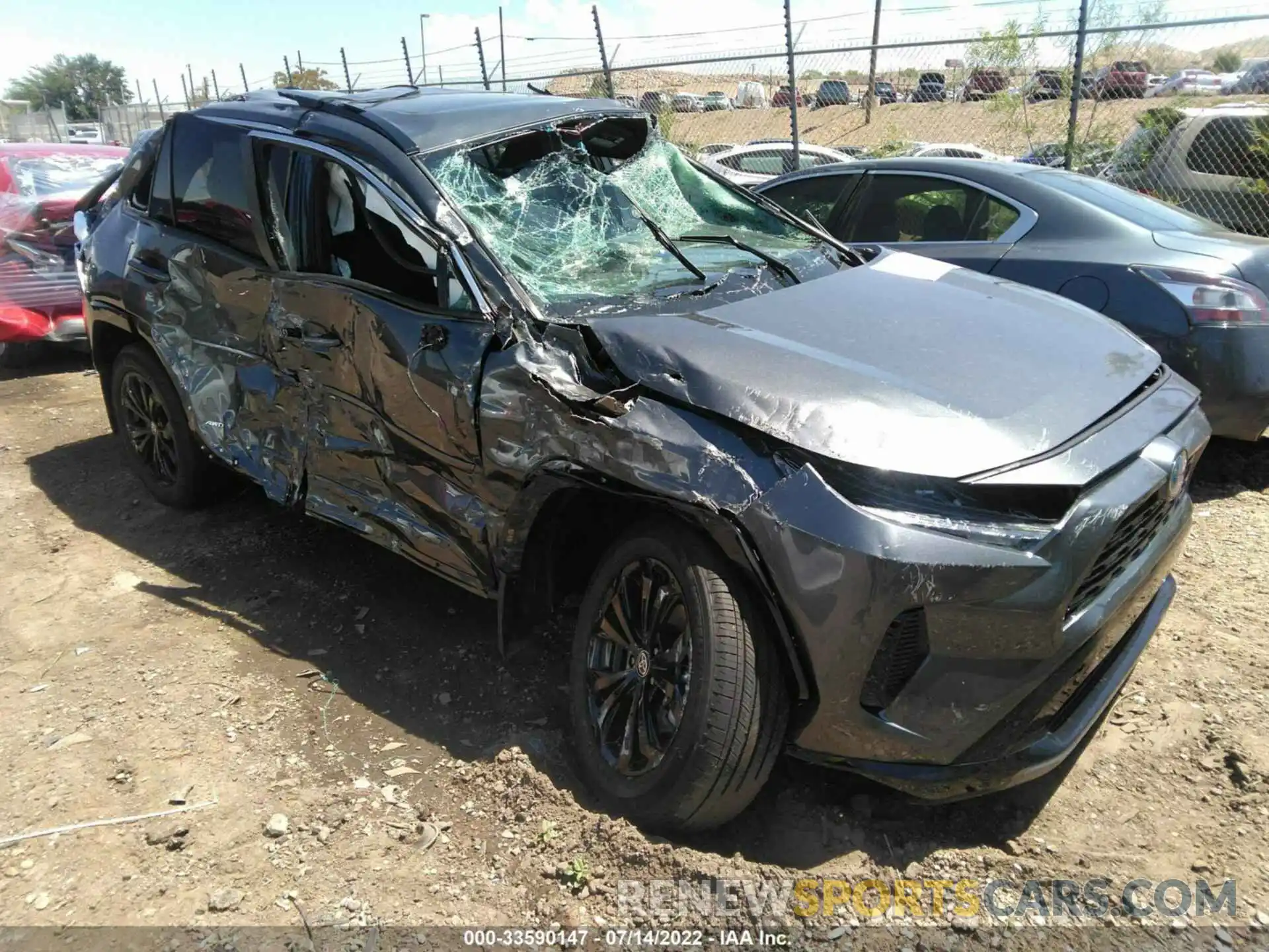 1 Photograph of a damaged car 4T3T6RFV8NU076376 TOYOTA RAV4 2022