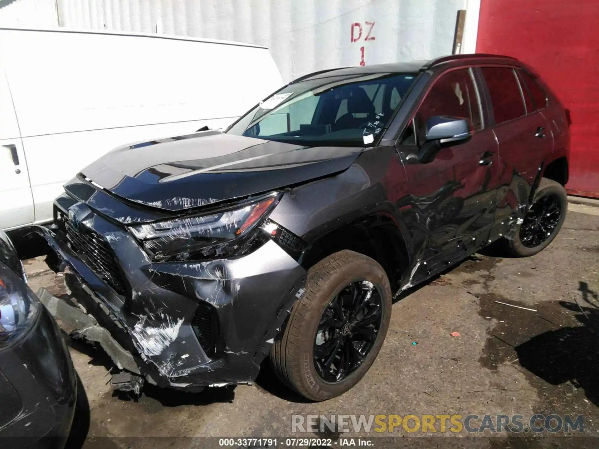 2 Photograph of a damaged car 4T3T6RFVXNU069686 TOYOTA RAV4 2022