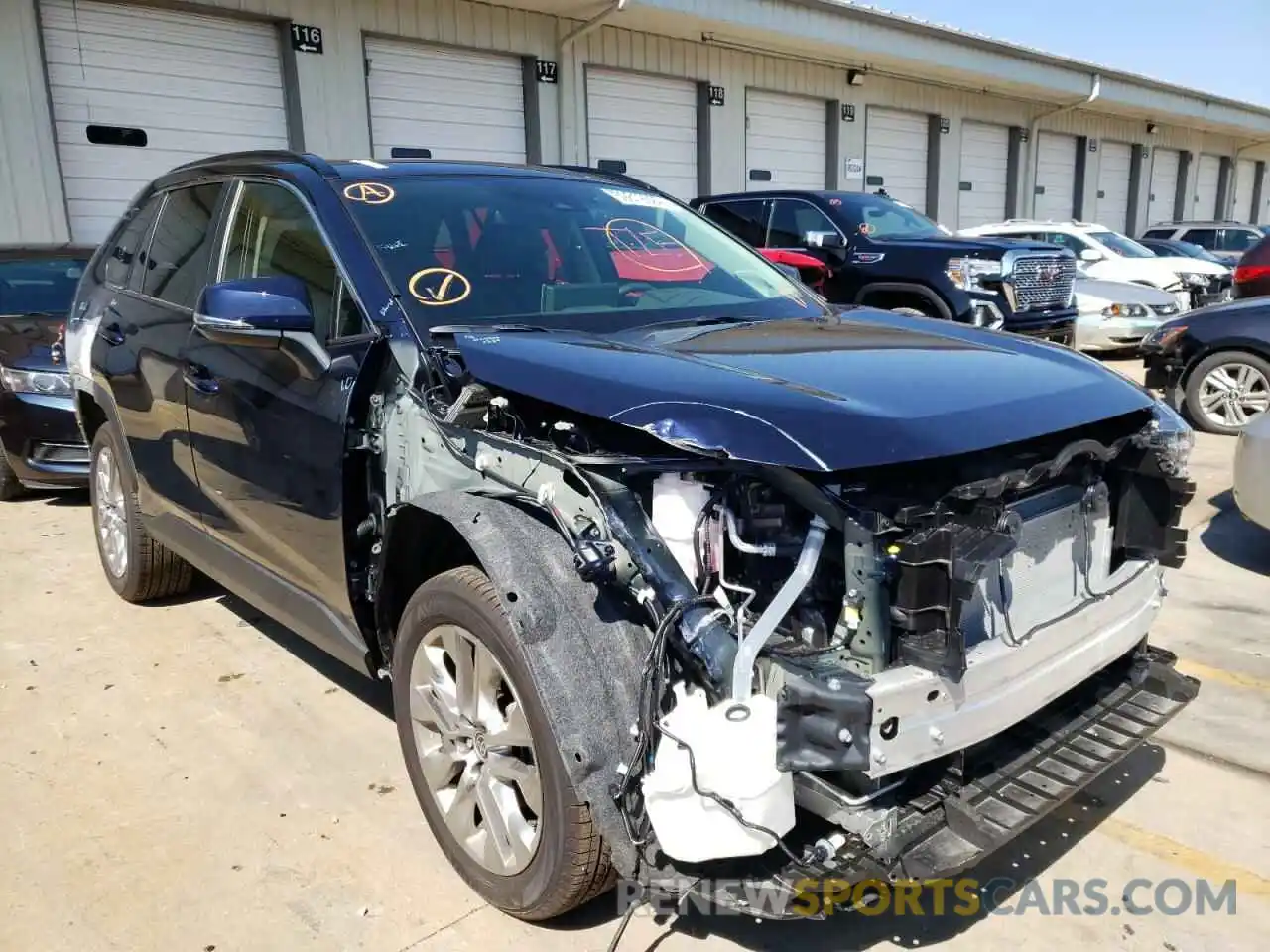 1 Photograph of a damaged car JTMA1RFV1ND089487 TOYOTA RAV4 2022