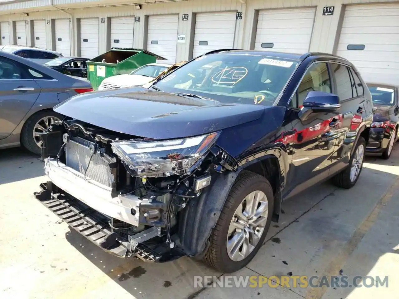 2 Photograph of a damaged car JTMA1RFV1ND089487 TOYOTA RAV4 2022