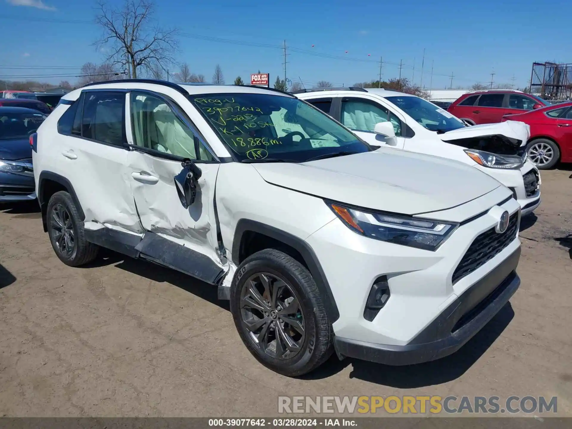 1 Photograph of a damaged car JTMB6RFV2ND052213 TOYOTA RAV4 2022