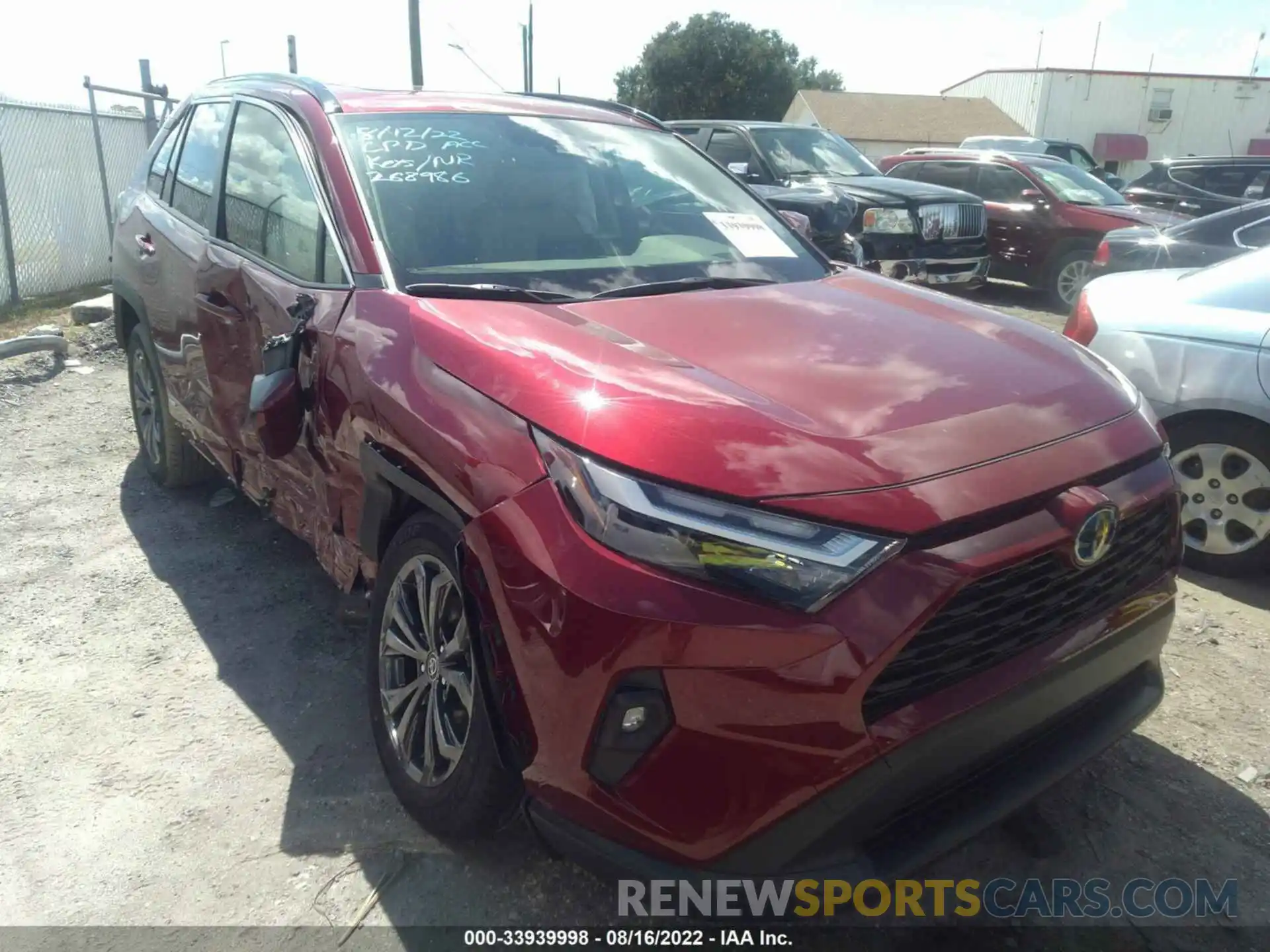 1 Photograph of a damaged car JTMB6RFV5ND063531 TOYOTA RAV4 2022