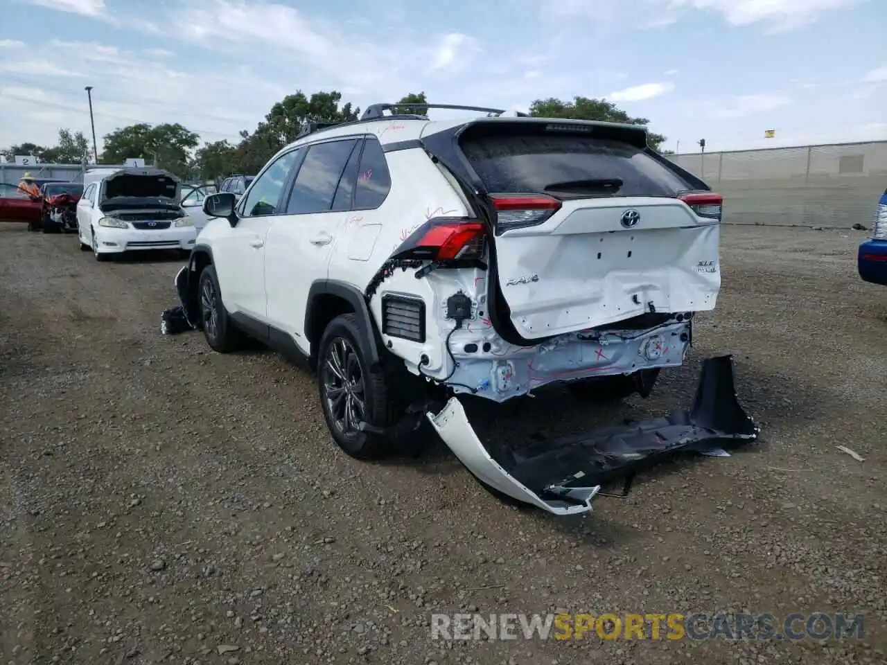 3 Photograph of a damaged car JTMB6RFV5ND525134 TOYOTA RAV4 2022