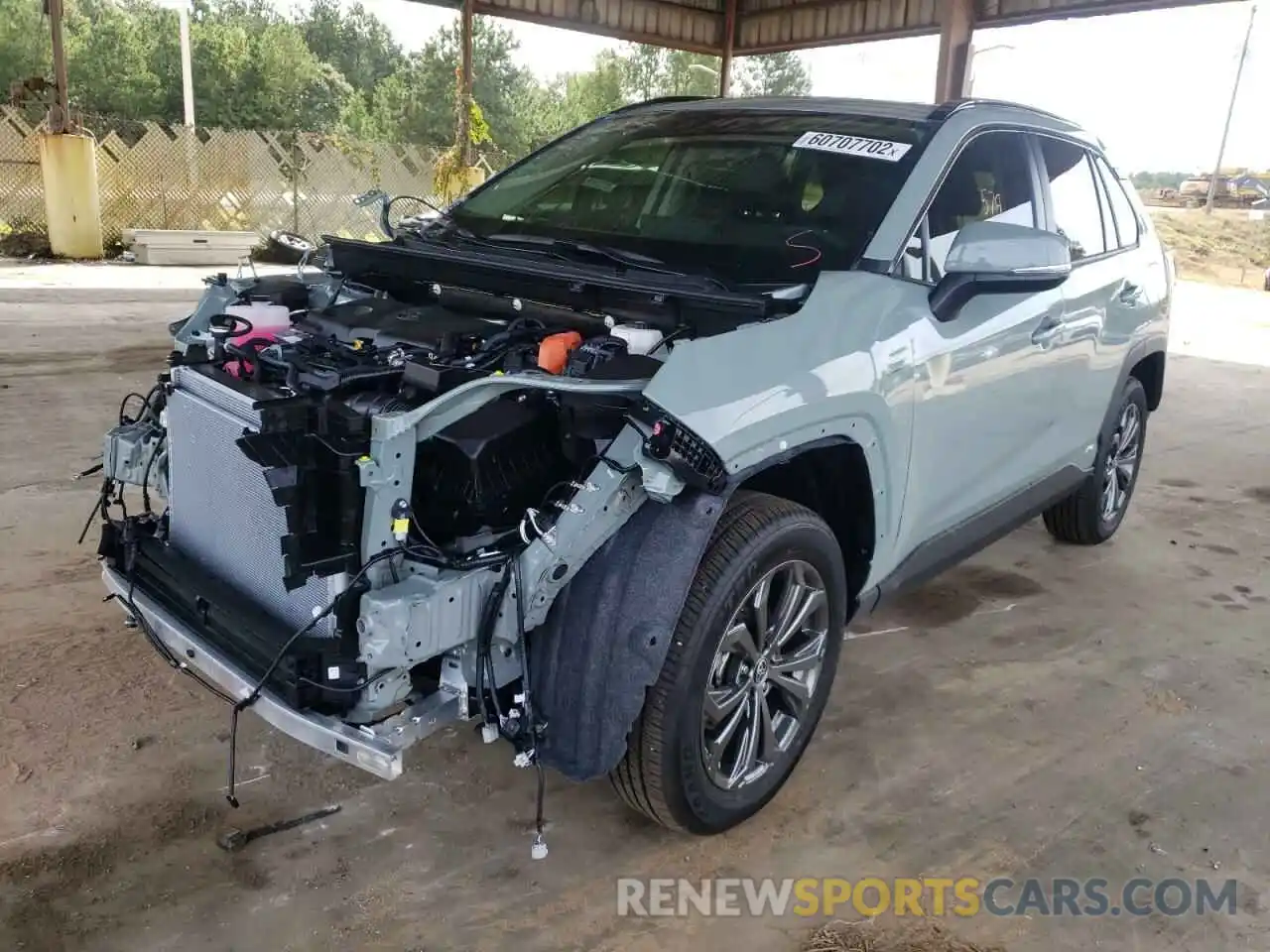 2 Photograph of a damaged car JTMB6RFV9ND063208 TOYOTA RAV4 2022