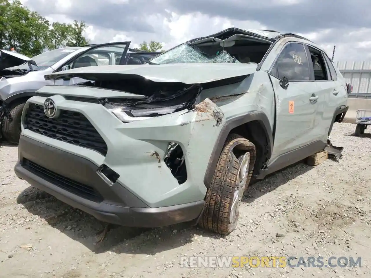 2 Photograph of a damaged car JTMC1RFV8ND085932 TOYOTA RAV4 2022