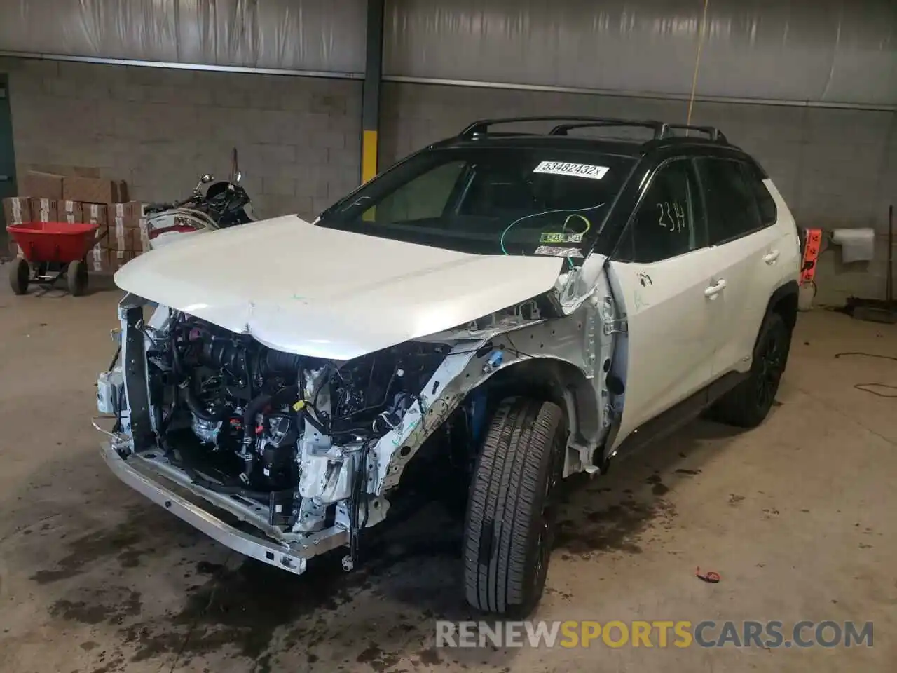 2 Photograph of a damaged car JTME6RFV4ND522674 TOYOTA RAV4 2022