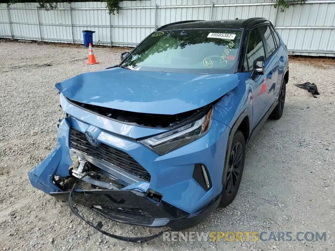 2 Photograph of a damaged car JTME6RFV8ND527828 TOYOTA RAV4 2022