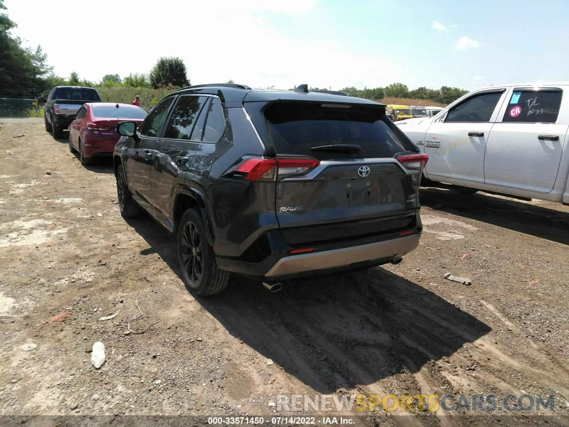 3 Фотография поврежденного автомобиля JTME6RFV8NJ018100 TOYOTA RAV4 2022