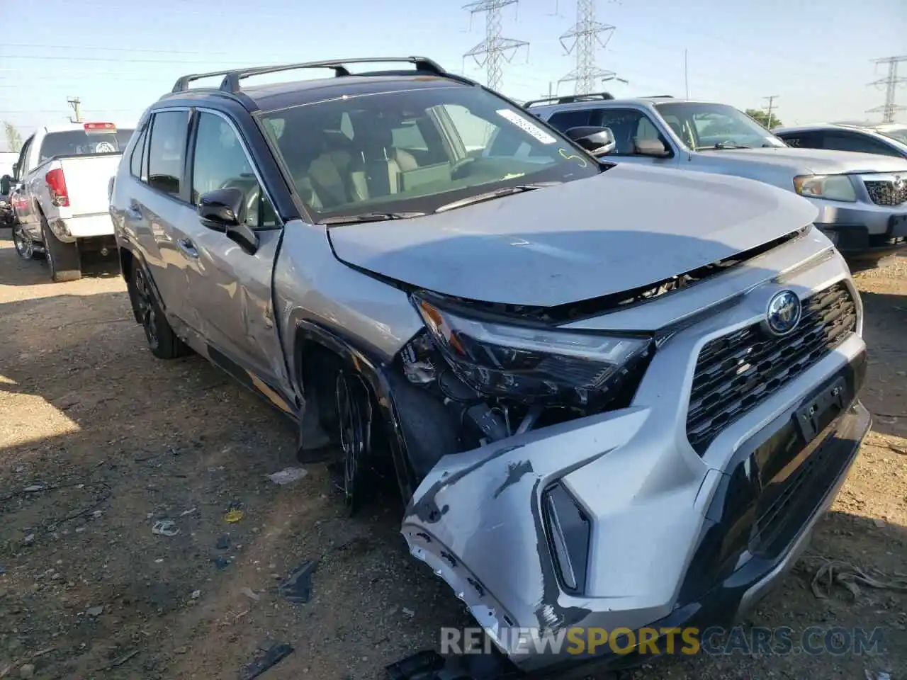 1 Photograph of a damaged car JTME6RFVXNJ015621 TOYOTA RAV4 2022