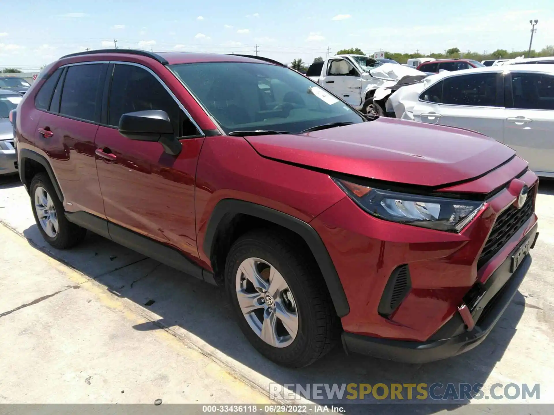 1 Photograph of a damaged car JTMLWRFVXND142102 TOYOTA RAV4 2022