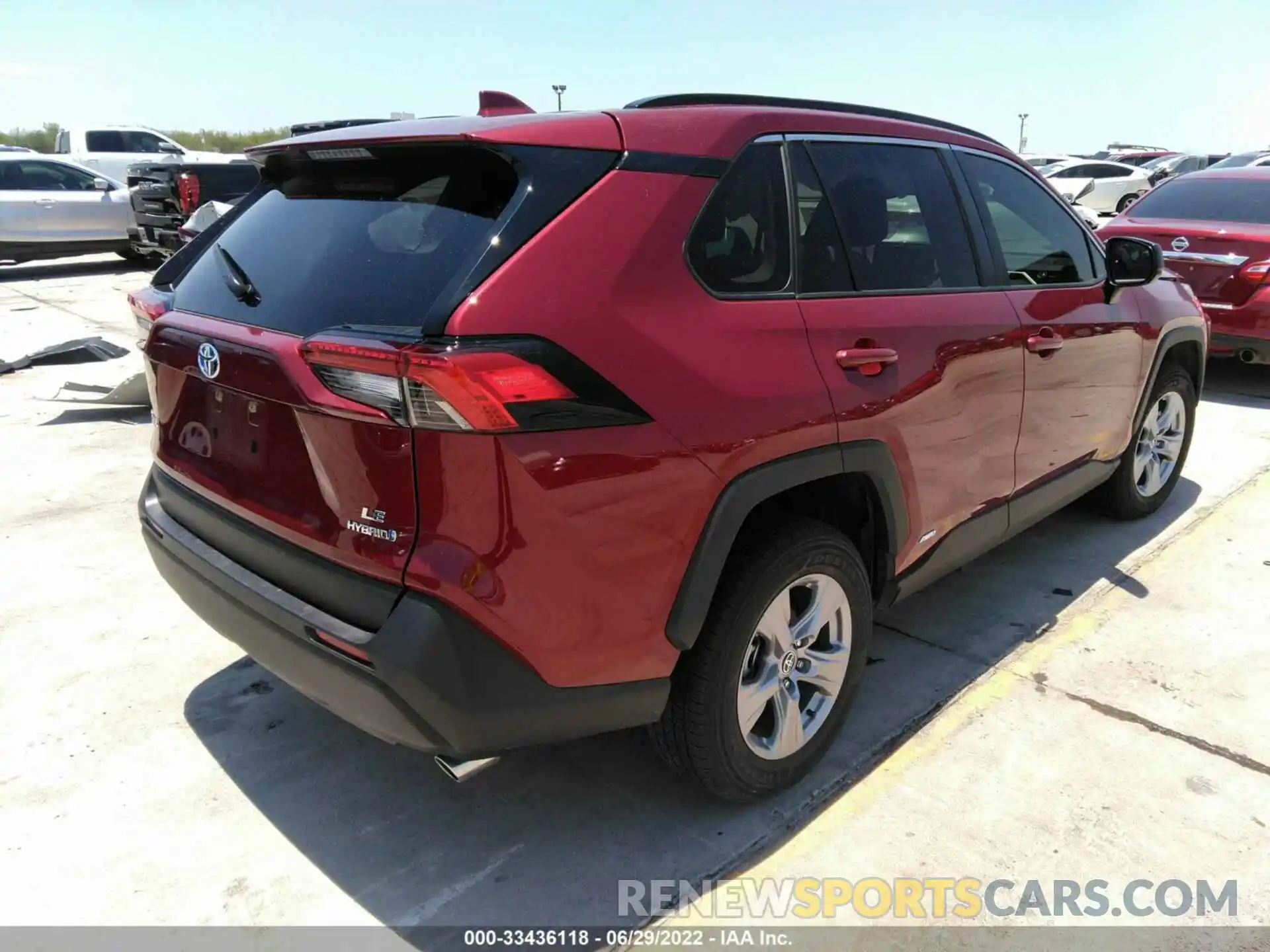 4 Photograph of a damaged car JTMLWRFVXND142102 TOYOTA RAV4 2022