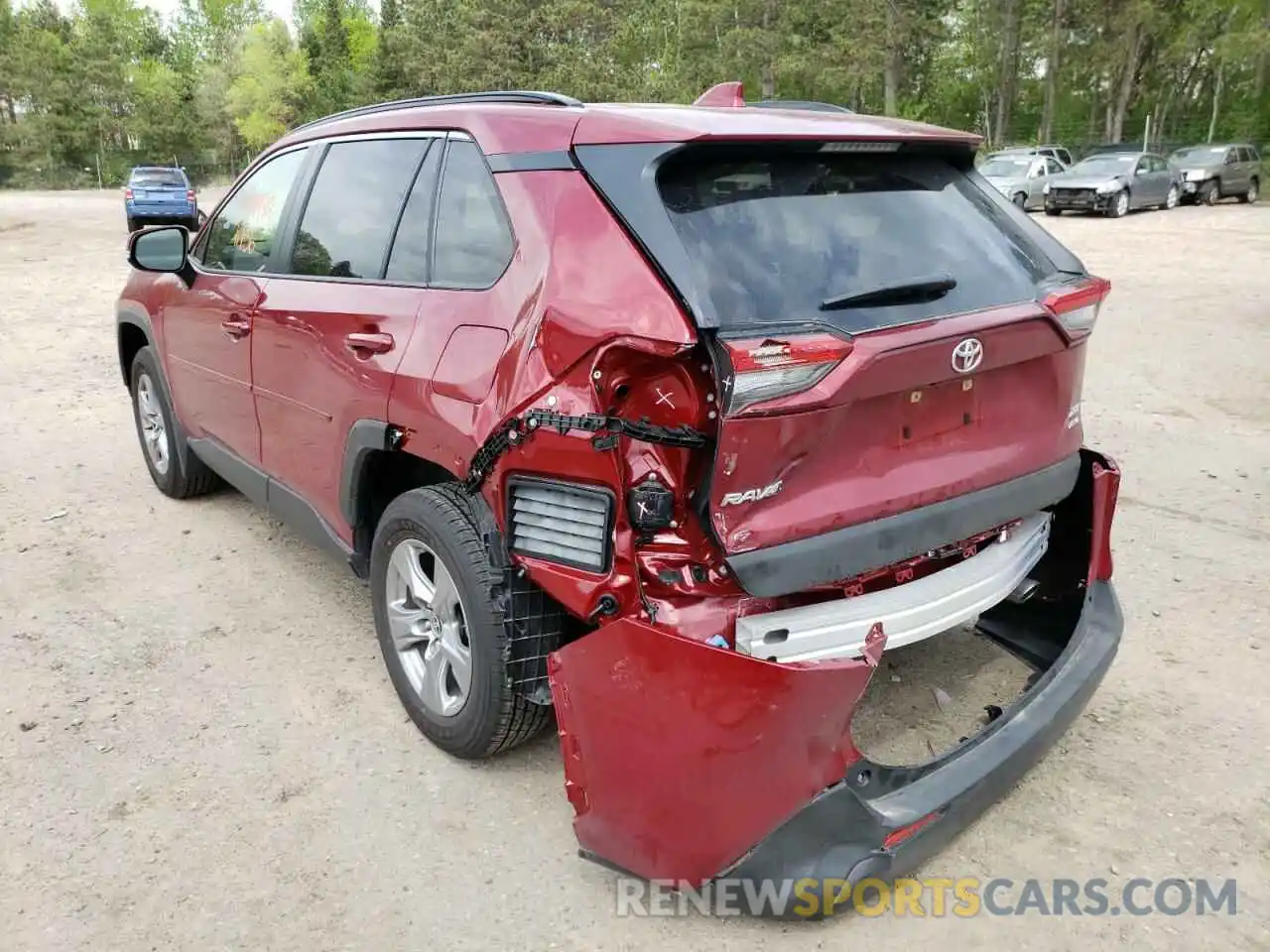 3 Photograph of a damaged car JTMP1RFV5ND086778 TOYOTA RAV4 2022