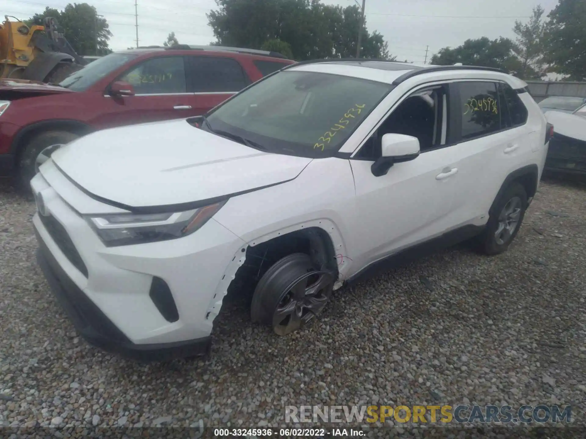 2 Photograph of a damaged car JTMRWRFV2ND562785 TOYOTA RAV4 2022