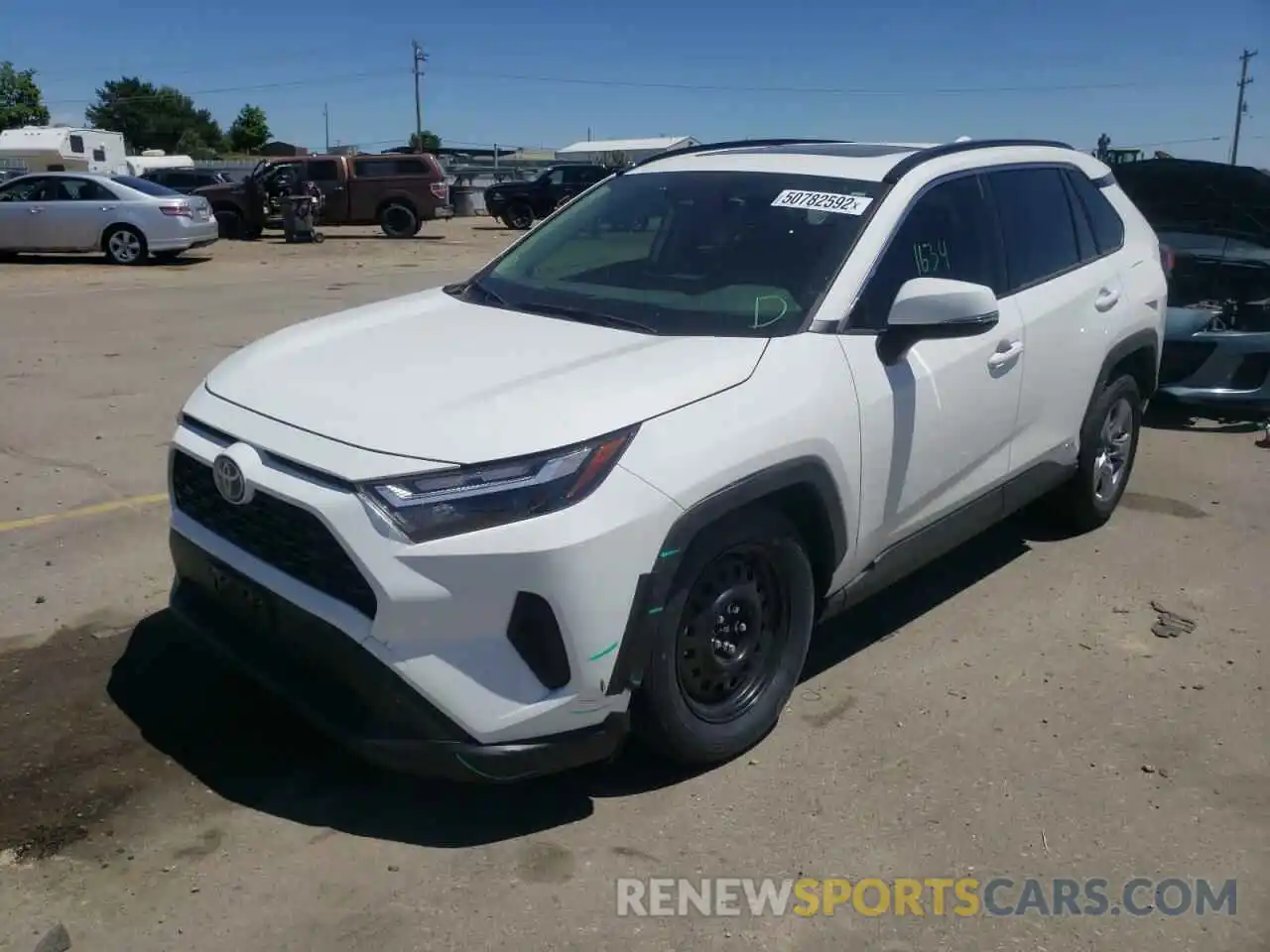 2 Photograph of a damaged car JTMRWRFV8ND137720 TOYOTA RAV4 2022