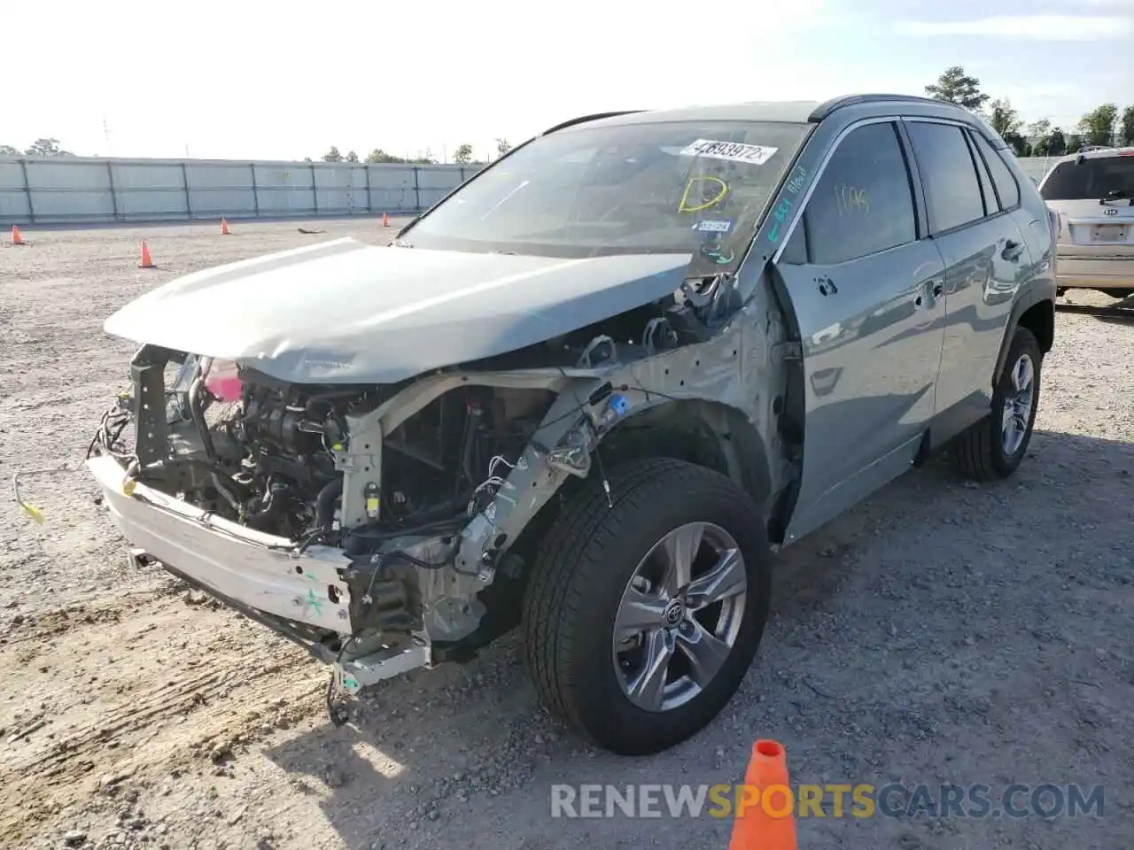 2 Photograph of a damaged car JTMW1RFV3ND088377 TOYOTA RAV4 2022