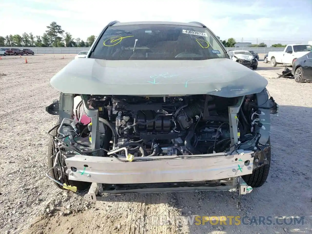 9 Photograph of a damaged car JTMW1RFV3ND088377 TOYOTA RAV4 2022