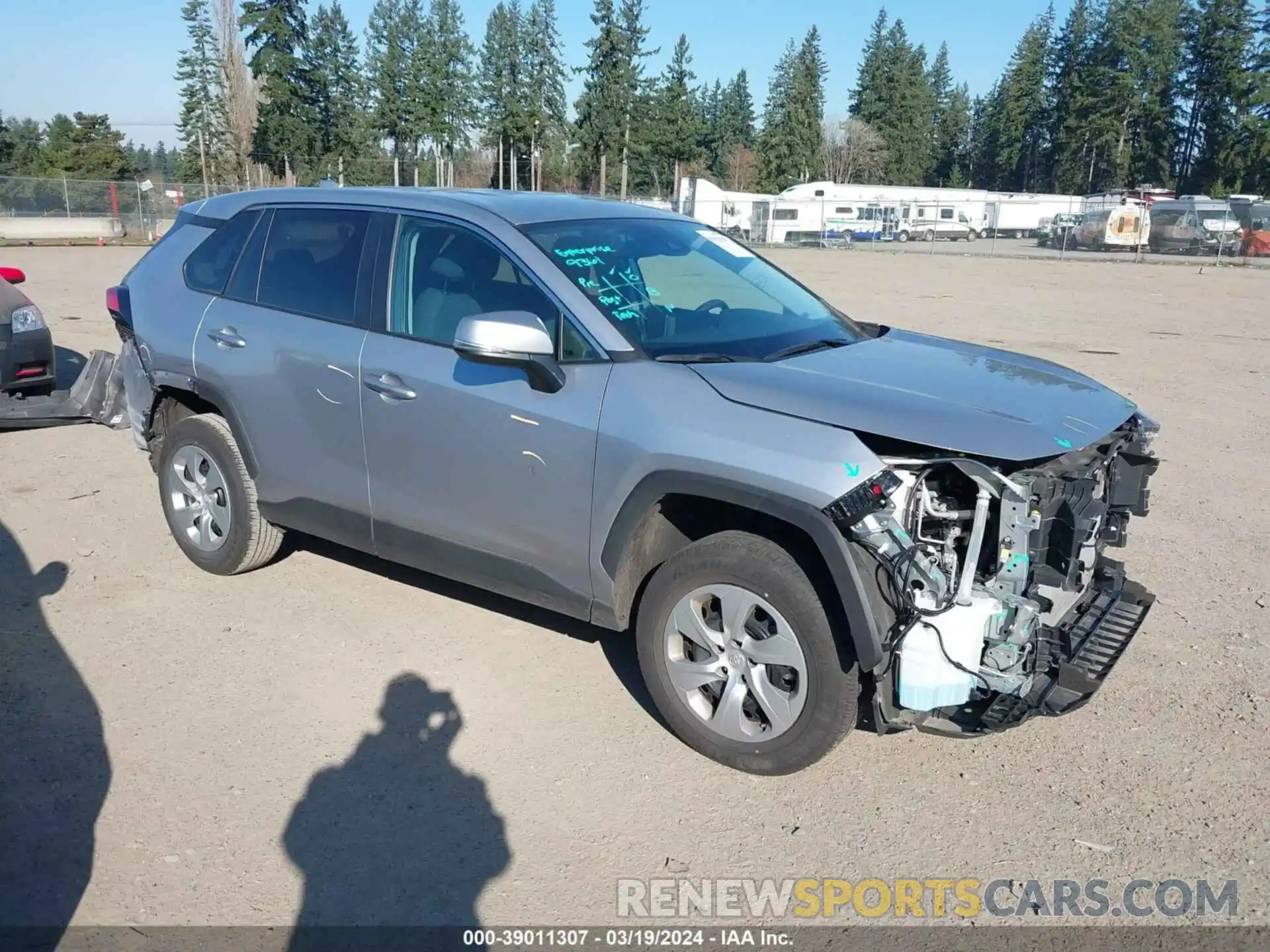 1 Photograph of a damaged car 2T3K1RFV0PC234868 TOYOTA RAV4 2023