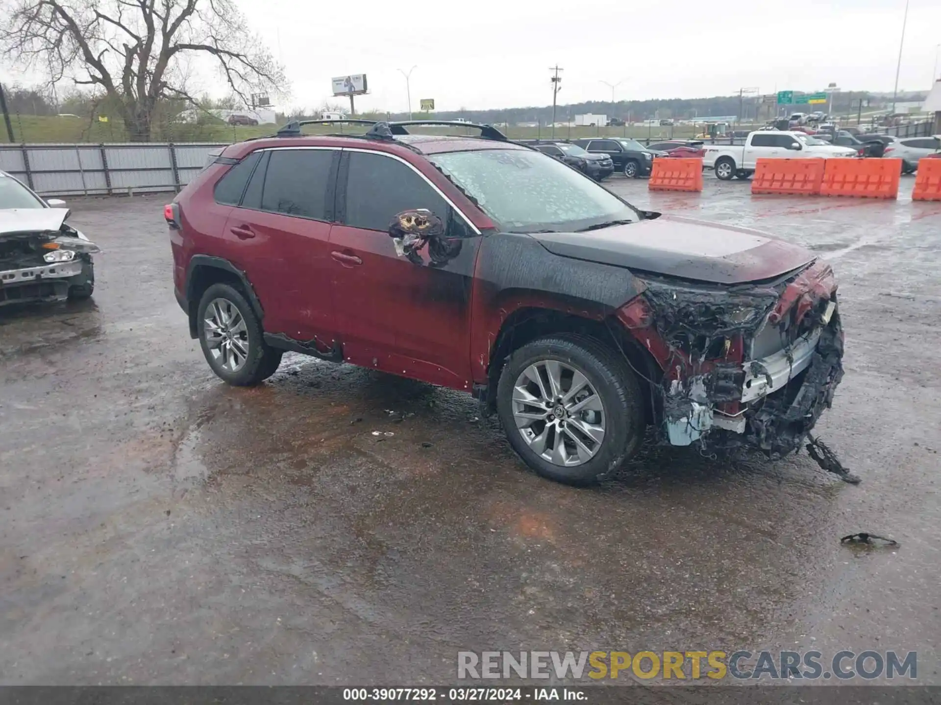 1 Photograph of a damaged car 2T3A1RFV7RW425605 TOYOTA RAV4 2024