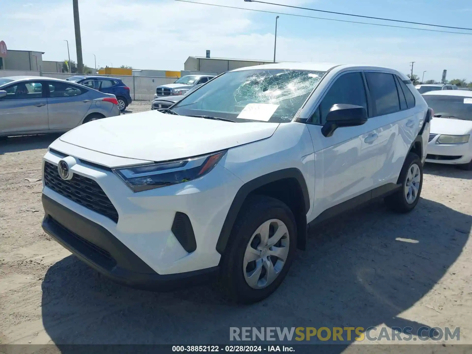 2 Photograph of a damaged car 2T3H1RFV6RW313733 TOYOTA RAV4 2024