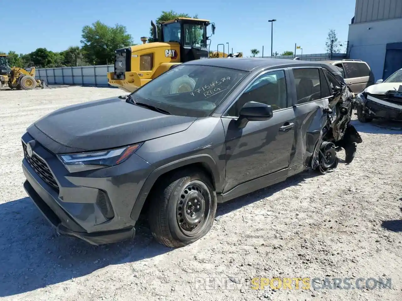 1 Photograph of a damaged car 2T3H1RFVXRW312567 TOYOTA RAV4 2024