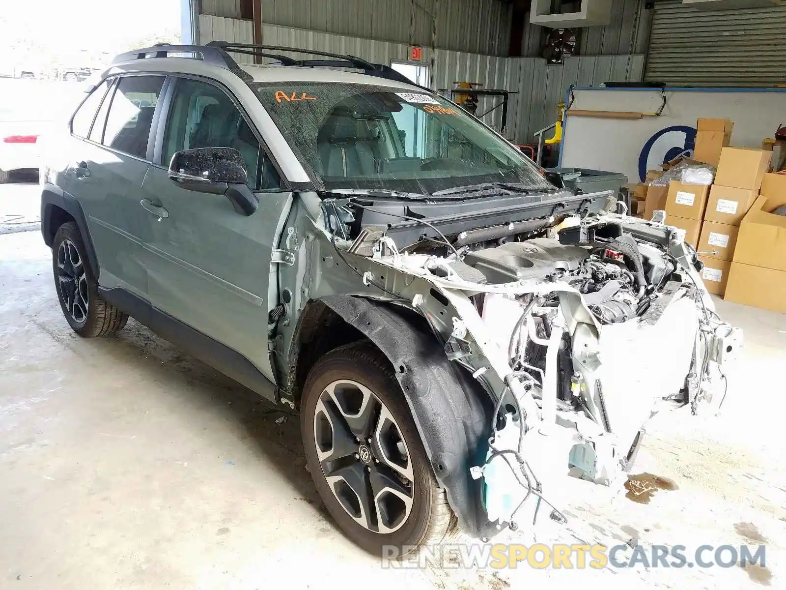 1 Photograph of a damaged car 2T3J1RFV2KW034819 TOYOTA RAV4 ADVEN 2019