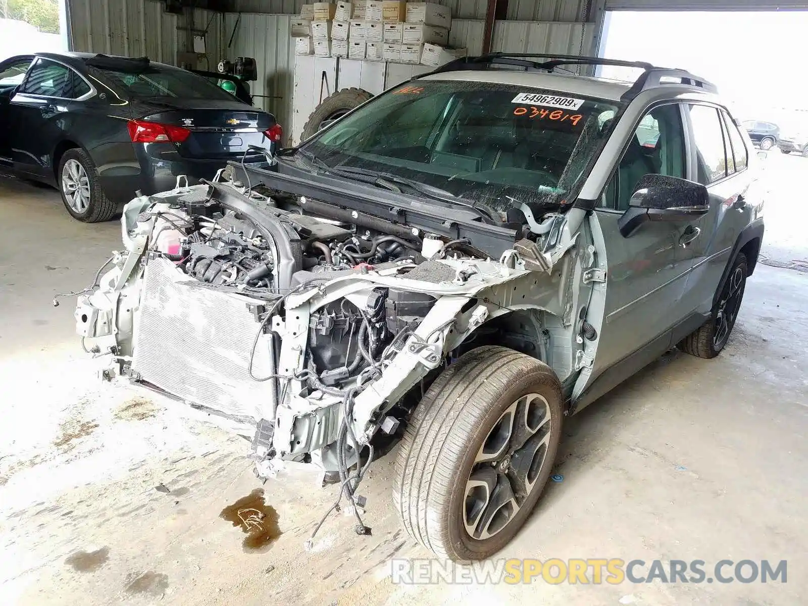 2 Photograph of a damaged car 2T3J1RFV2KW034819 TOYOTA RAV4 ADVEN 2019