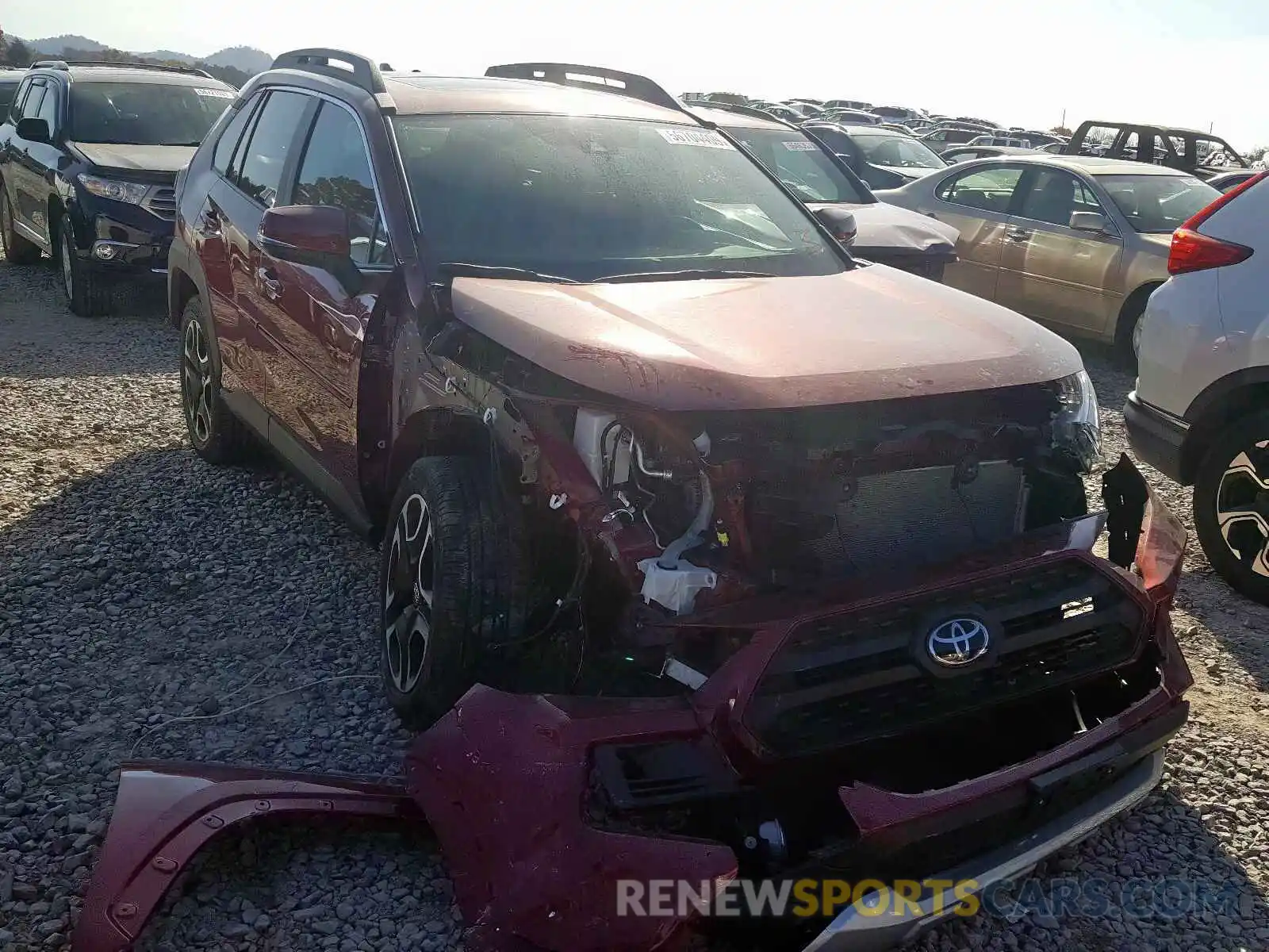 1 Photograph of a damaged car 2T3J1RFV3KW012411 TOYOTA RAV4 ADVEN 2019