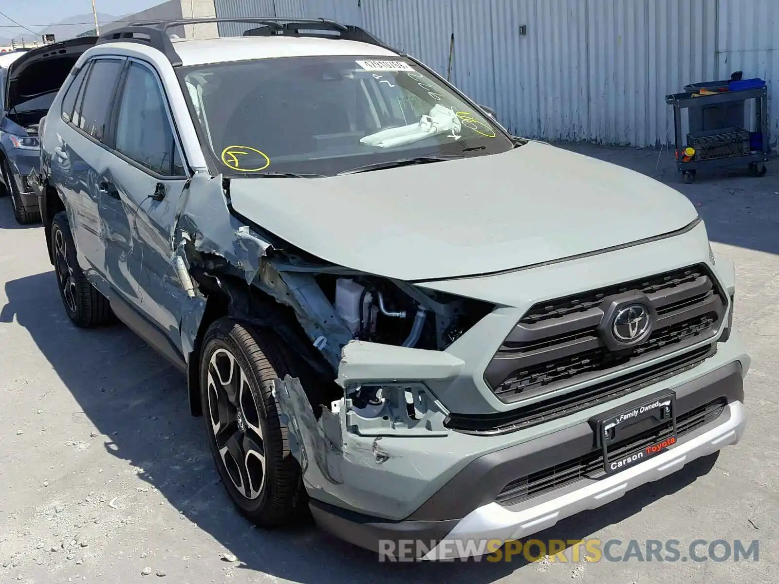 1 Photograph of a damaged car 2T3J1RFV8KC015922 TOYOTA RAV4 ADVEN 2019