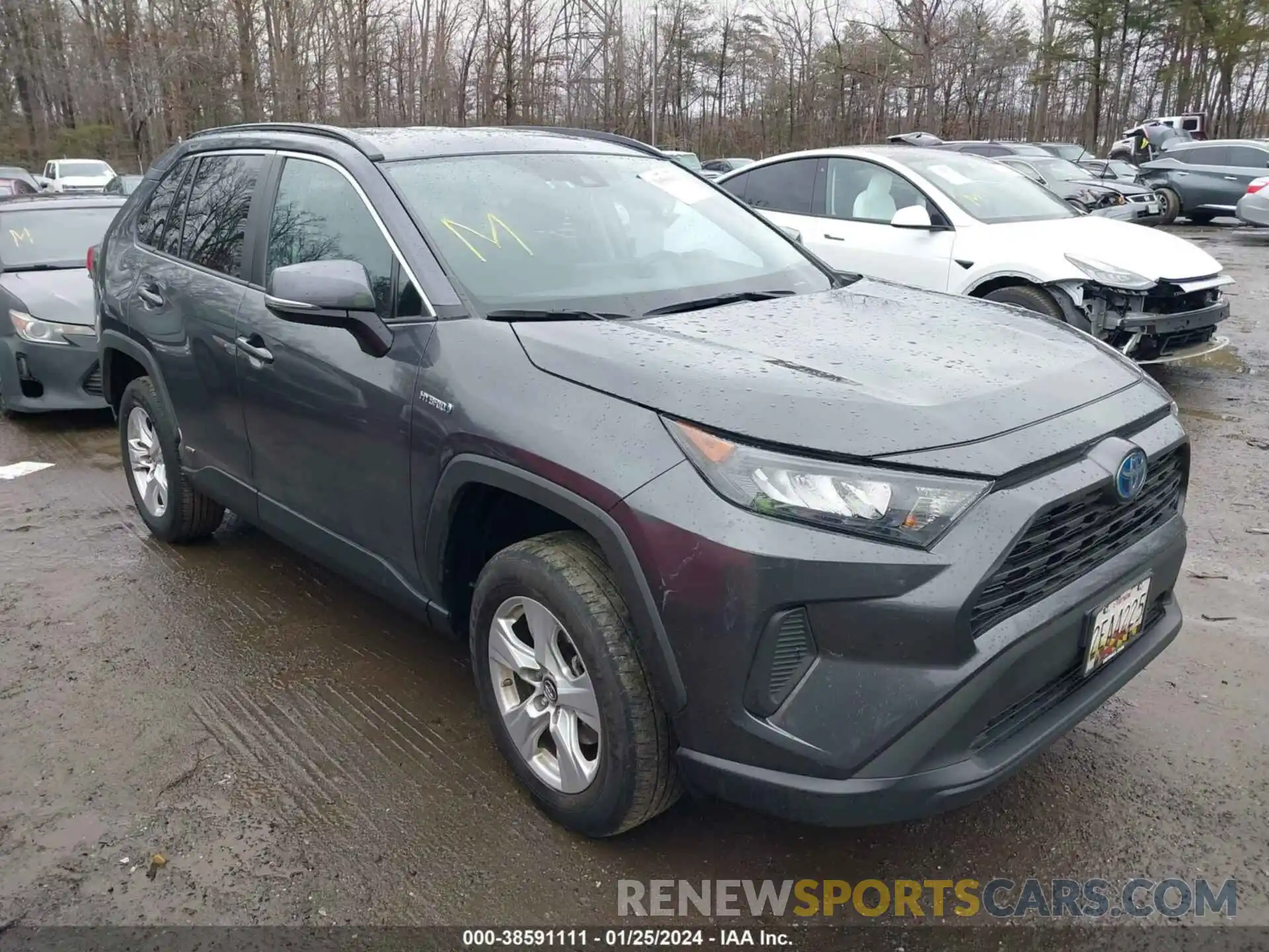 1 Photograph of a damaged car 2T3MWRFV9KW036842 TOYOTA RAV4 HYBRID 2019