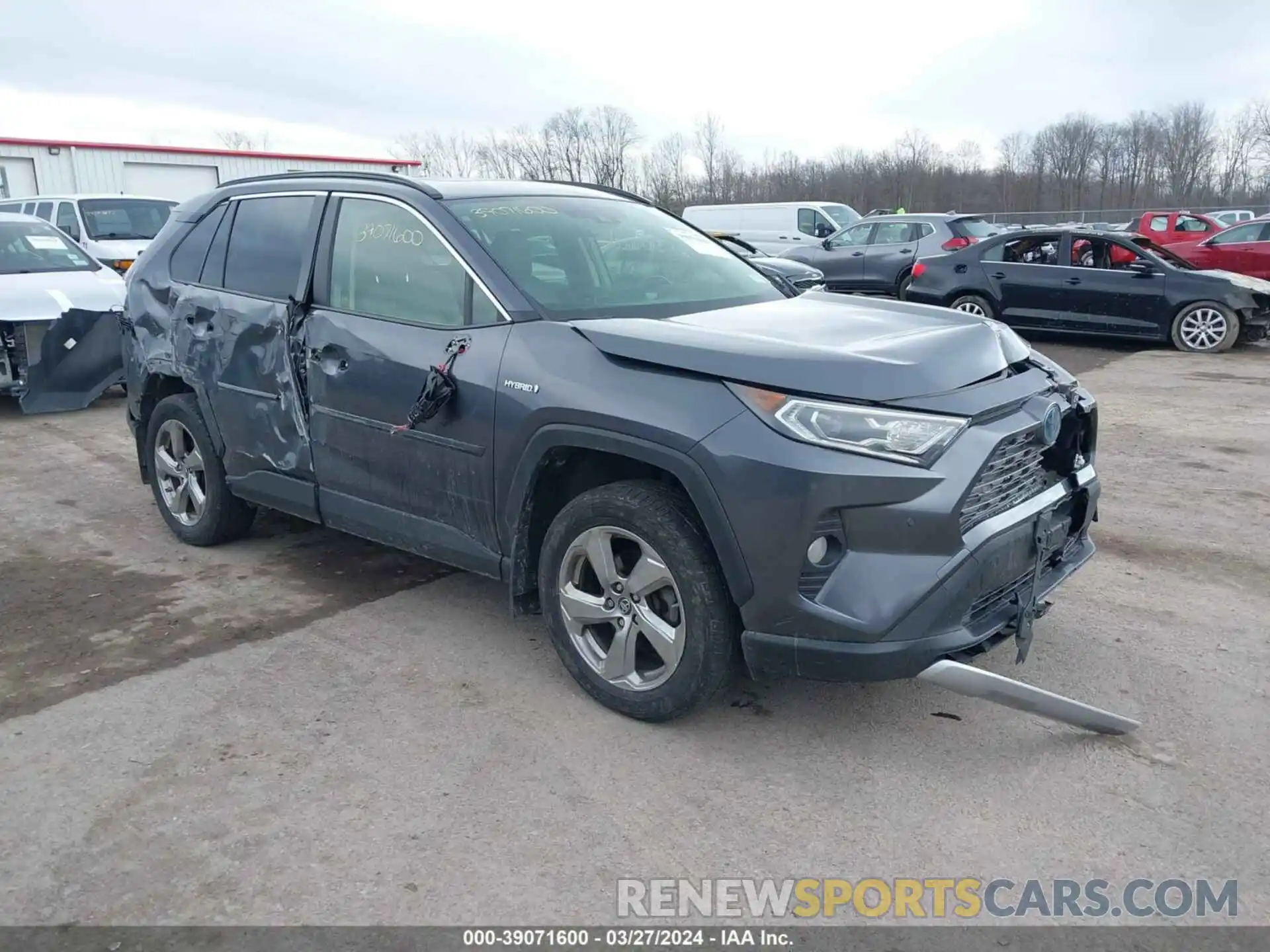 1 Photograph of a damaged car JTMDWRFV5KD027651 TOYOTA RAV4 HYBRID 2019