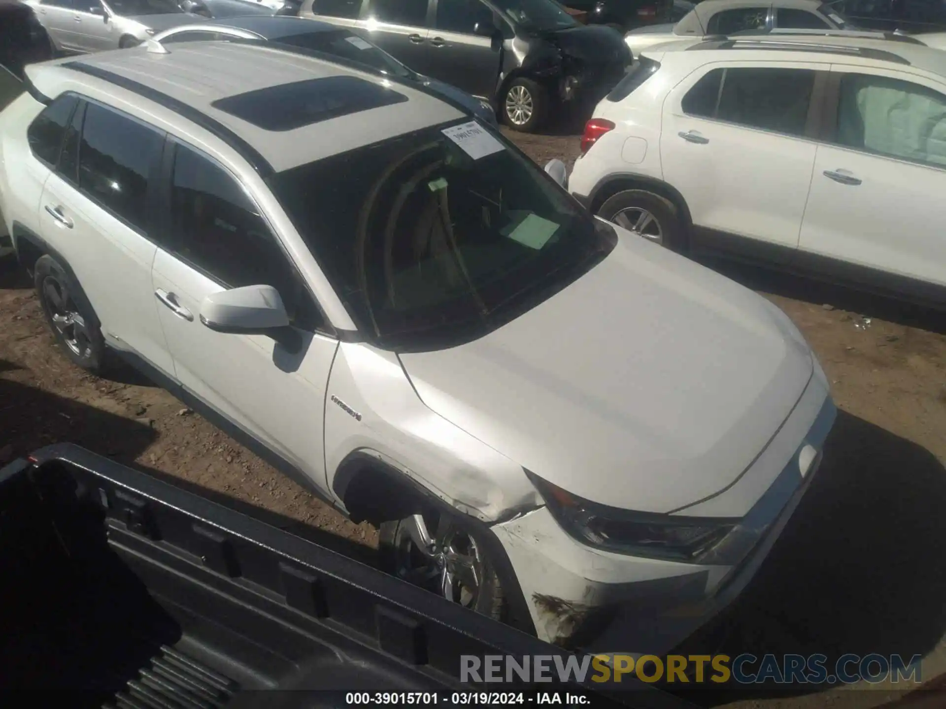 1 Photograph of a damaged car JTMDWRFVXKD033011 TOYOTA RAV4 HYBRID 2019