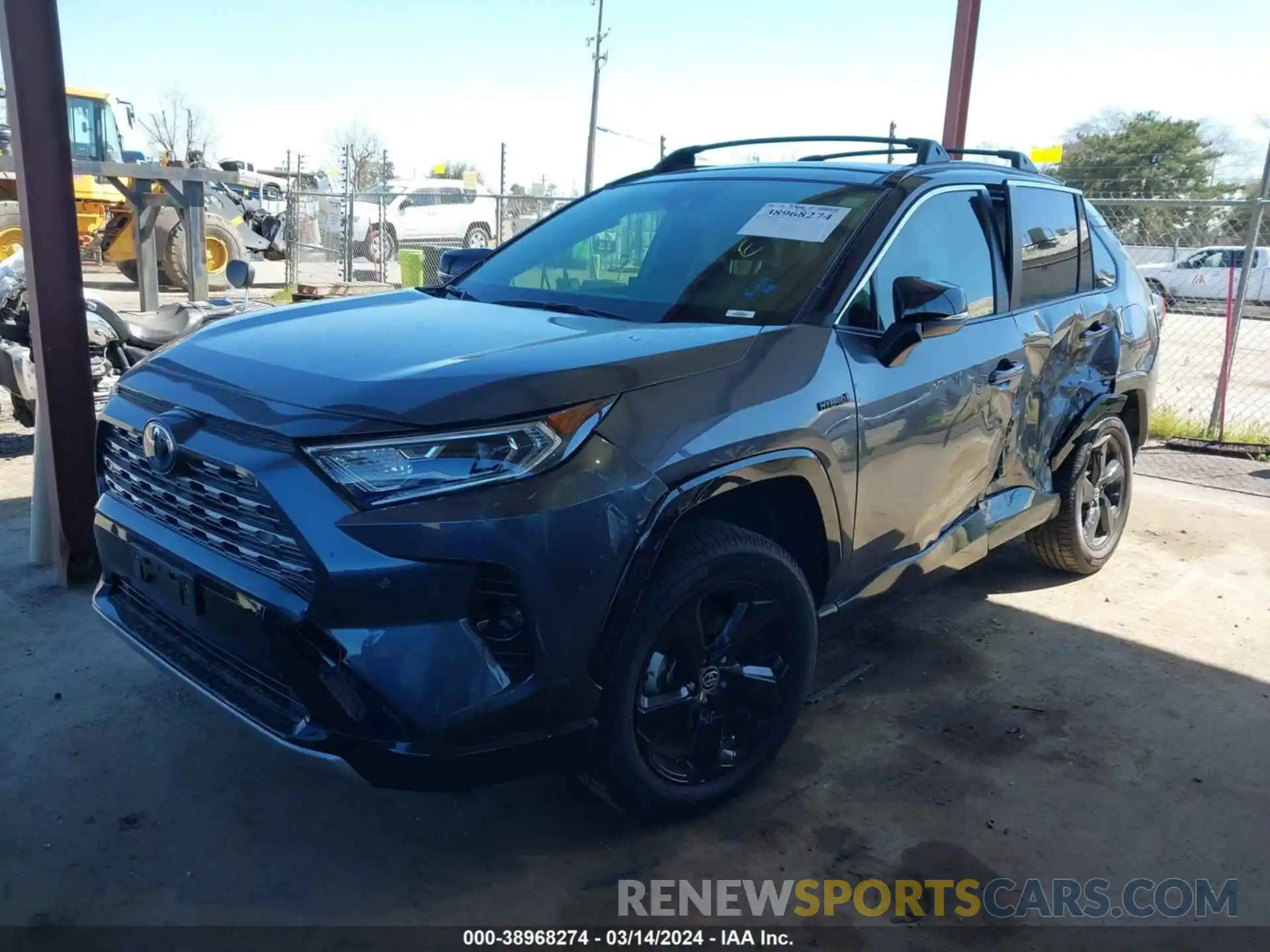 2 Фотография поврежденного автомобиля JTMEWRFV9KD515635 TOYOTA RAV4 HYBRID 2019